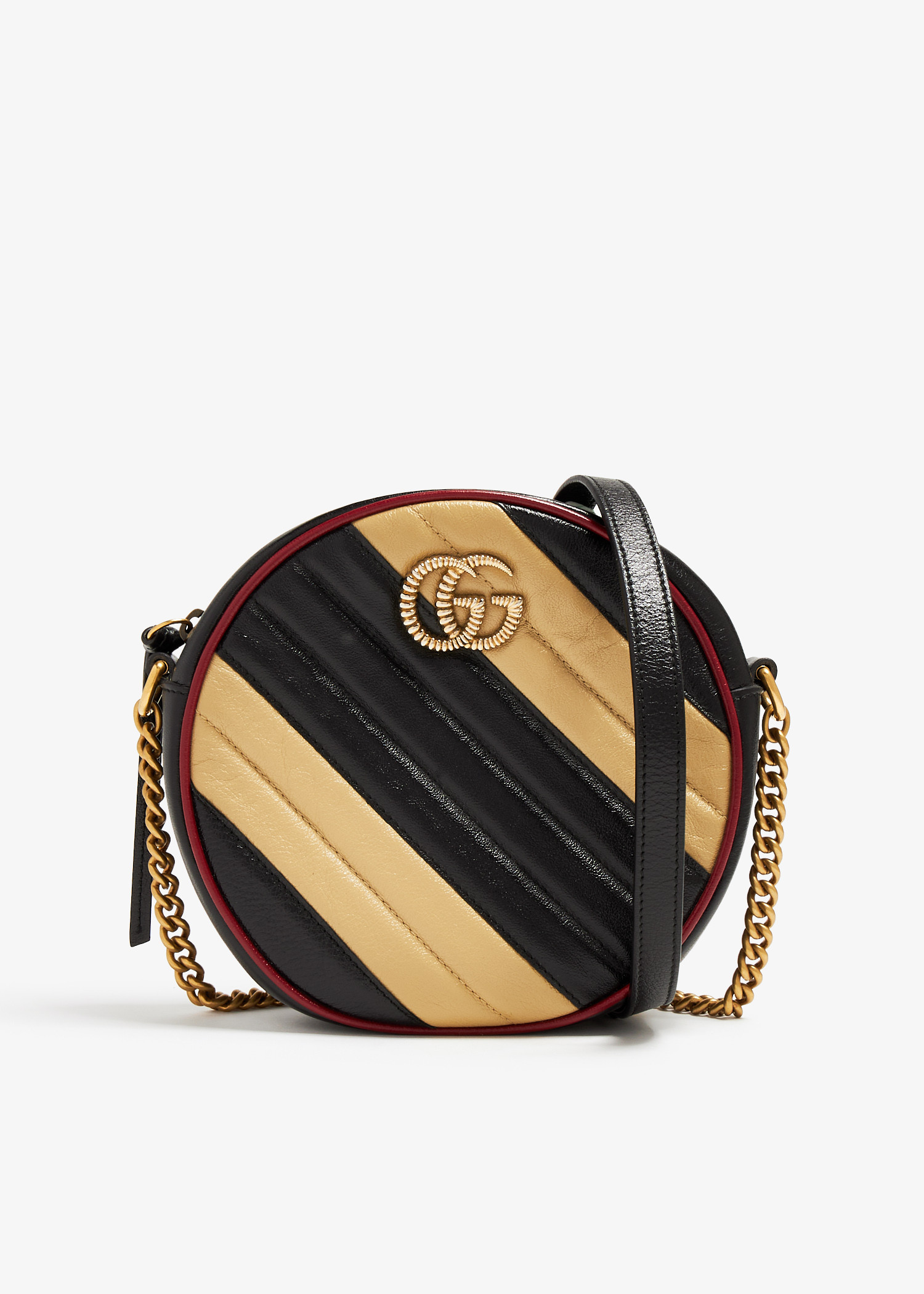 

Mini GG Marmont round shoulder bag, Black