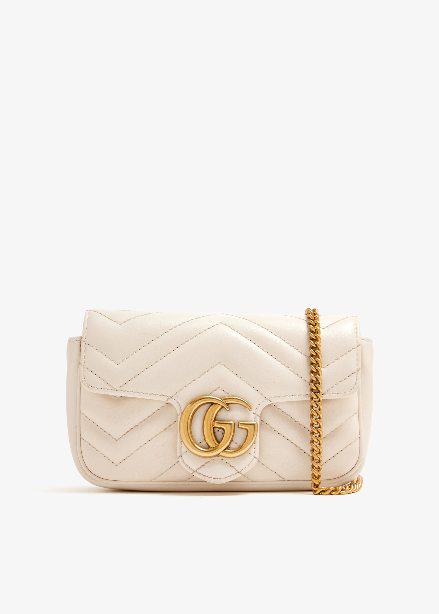 

Super Mini GG Marmont bag, White