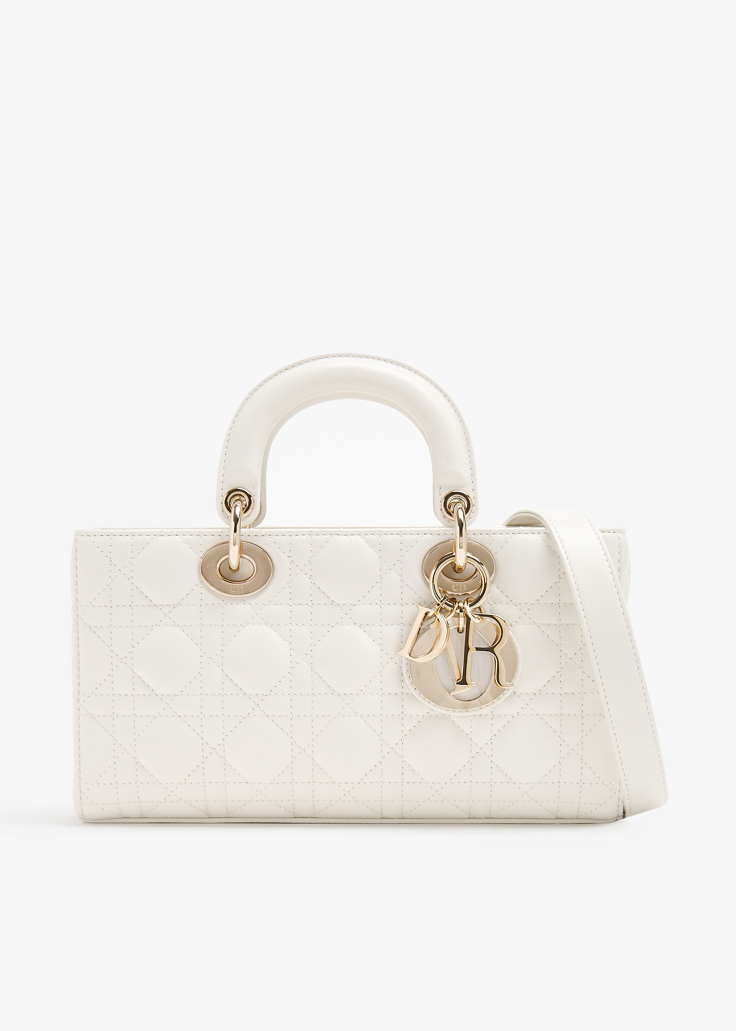 

Medium Lady D-Joy bag, White