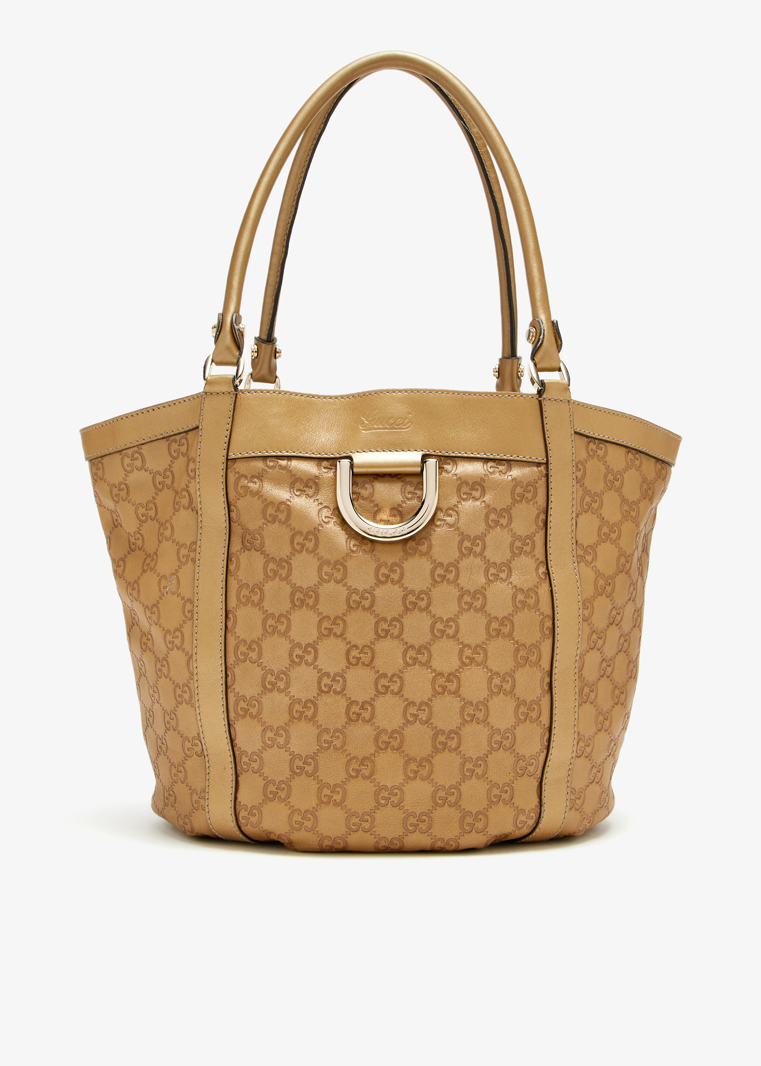 

Guccissima D ring tote bag, Beige