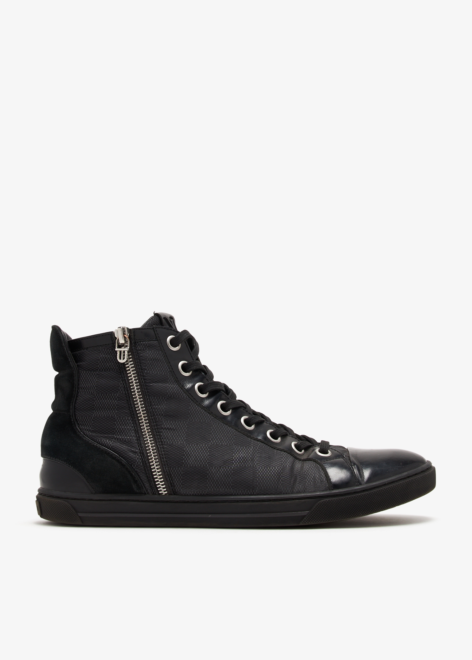

Zip high-top sneakers, Black