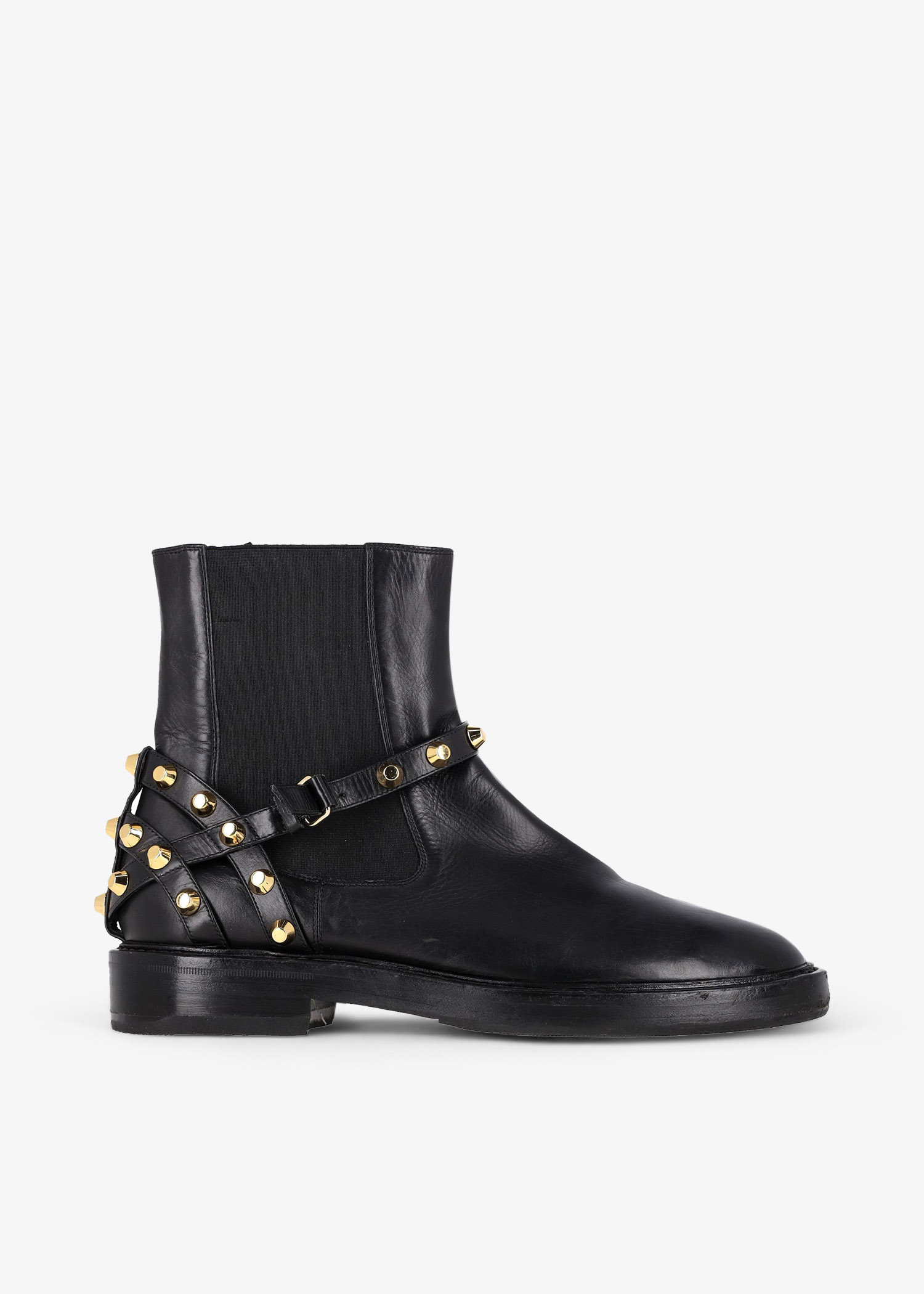 

Studded Biker ankle boots, Black