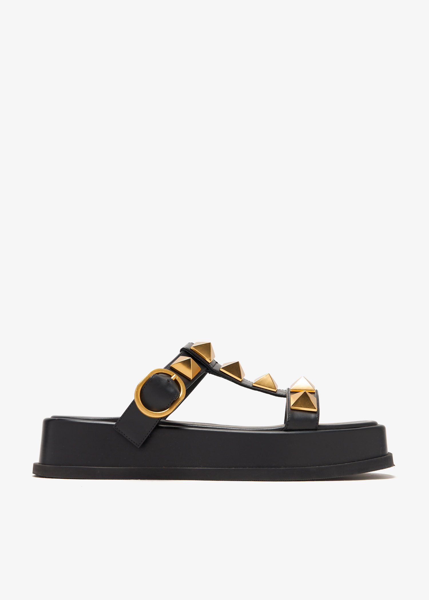 

Roman Stud platform mules, Black