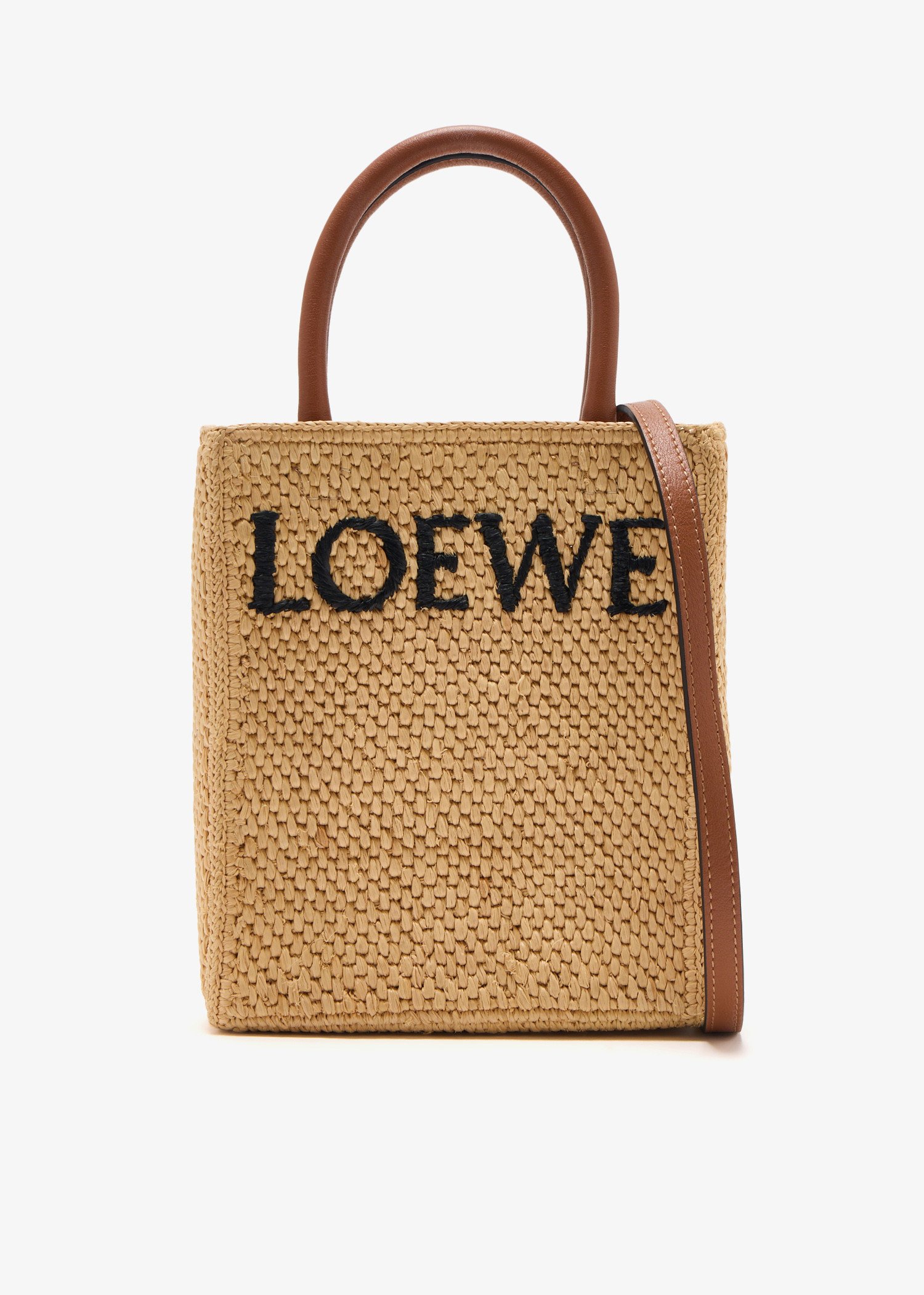 

Raffia tote bag, Beige