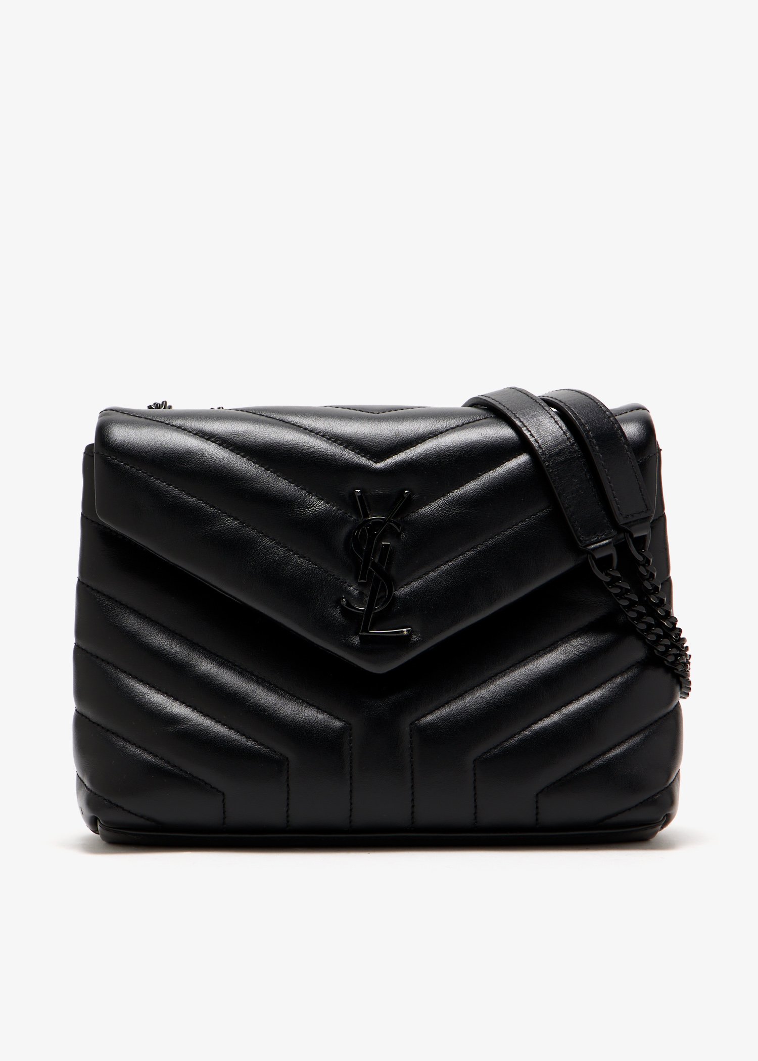 

Small Loulou chain shoulder bag, Black