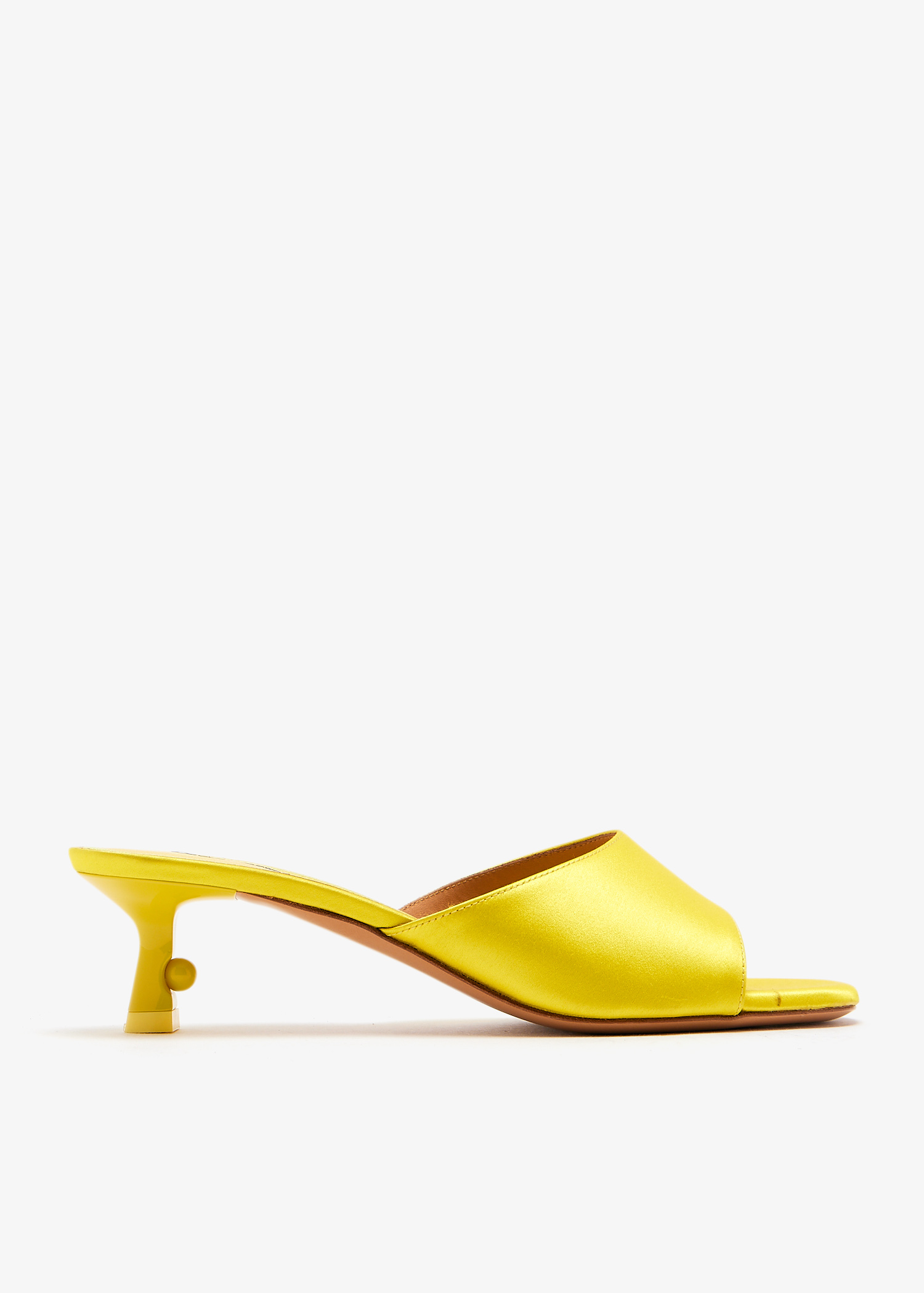 

Pop Lollipop kitten heel mules, Yellow