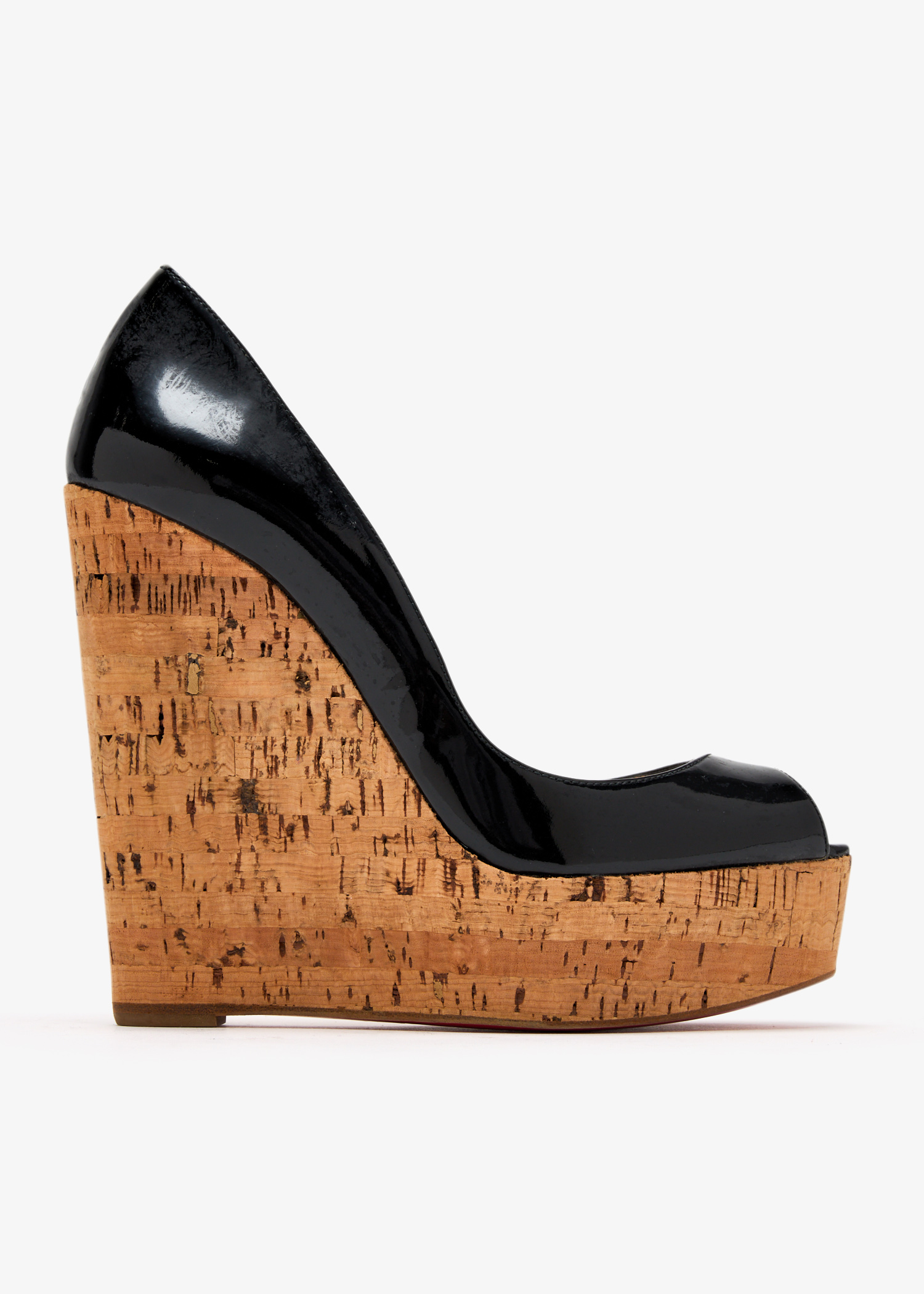 

Coroclic peep-toe wedge pumps, Black