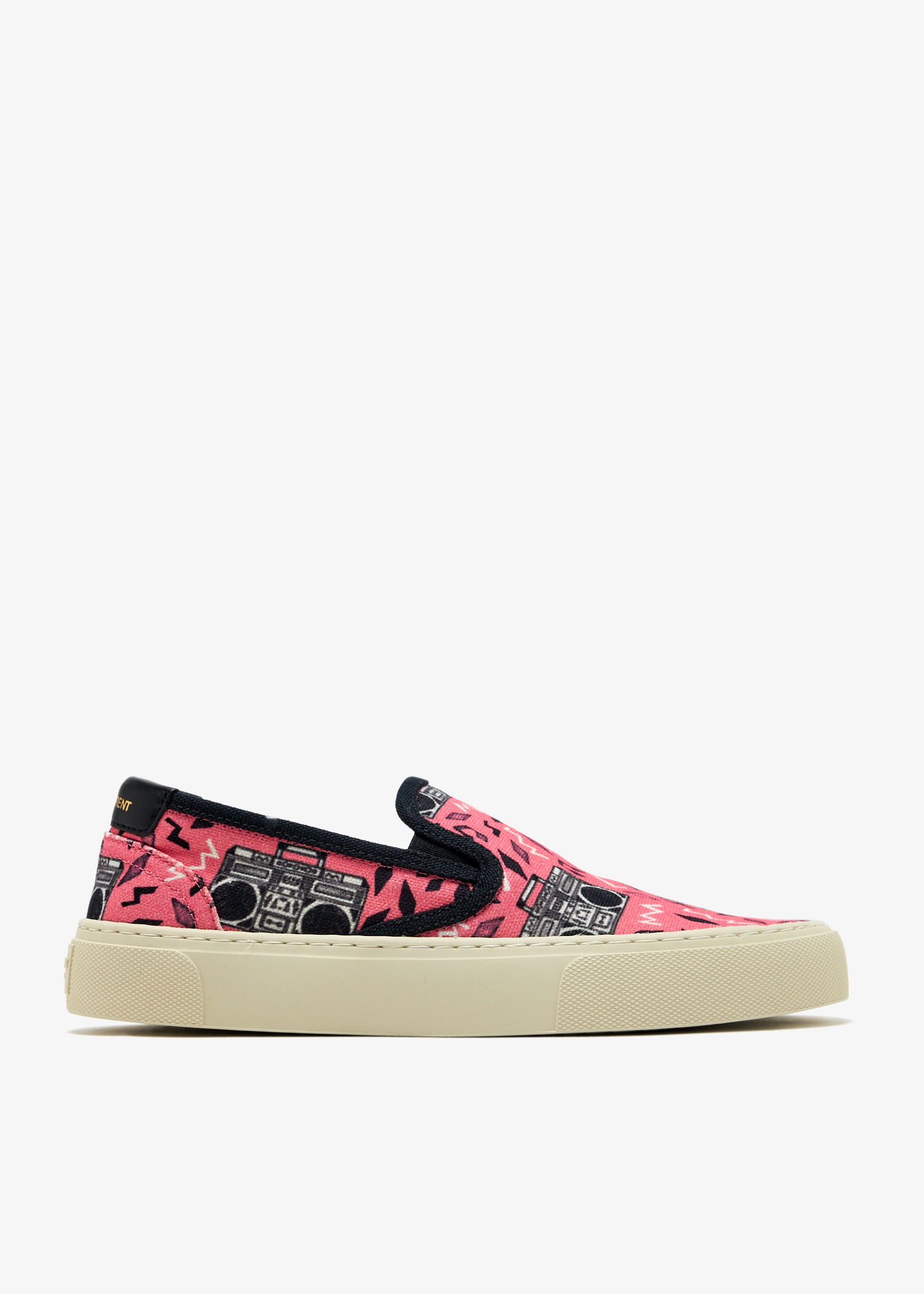 

Radio-print slip-on sneakers, Printed