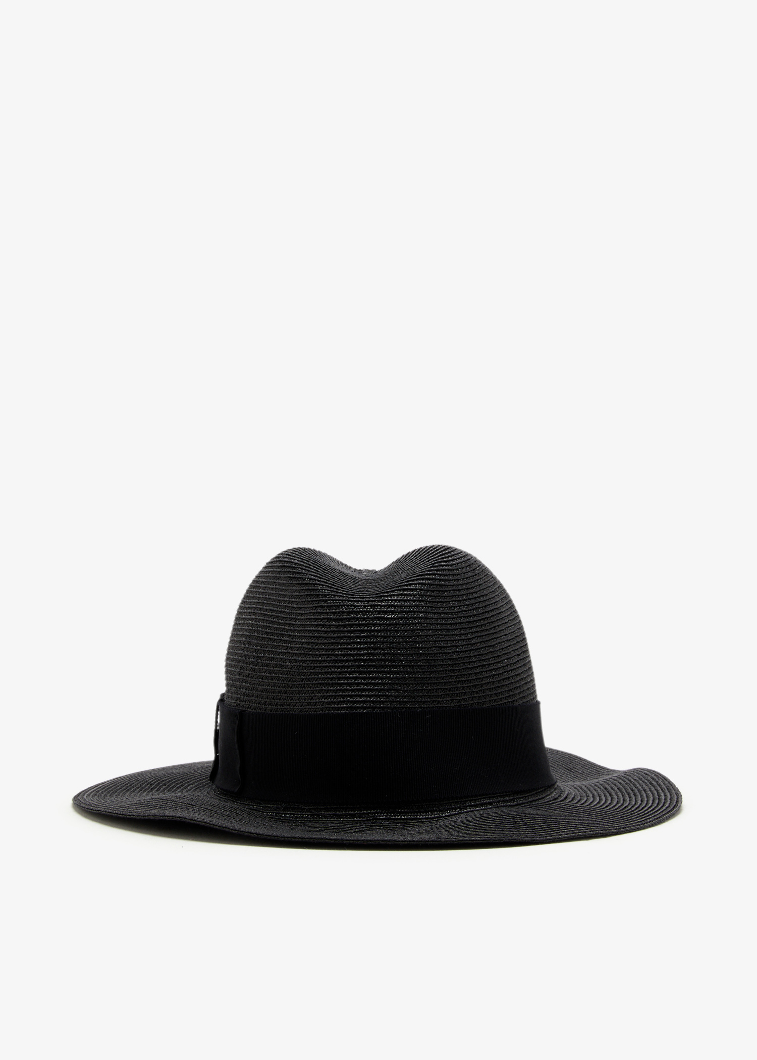 

Bamboo fedora hat, Black