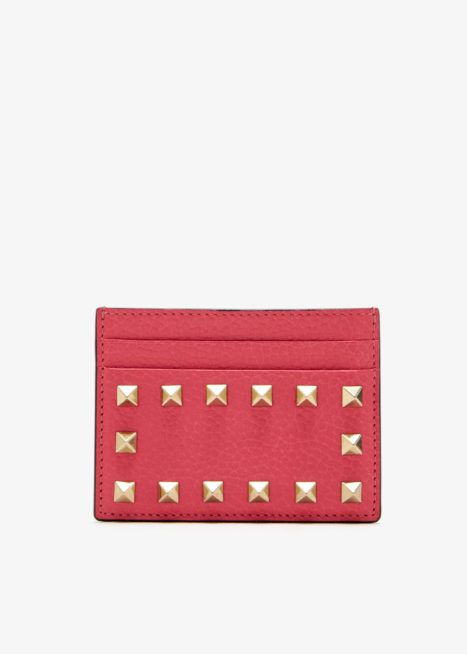 

Rockstud cardholder, Red