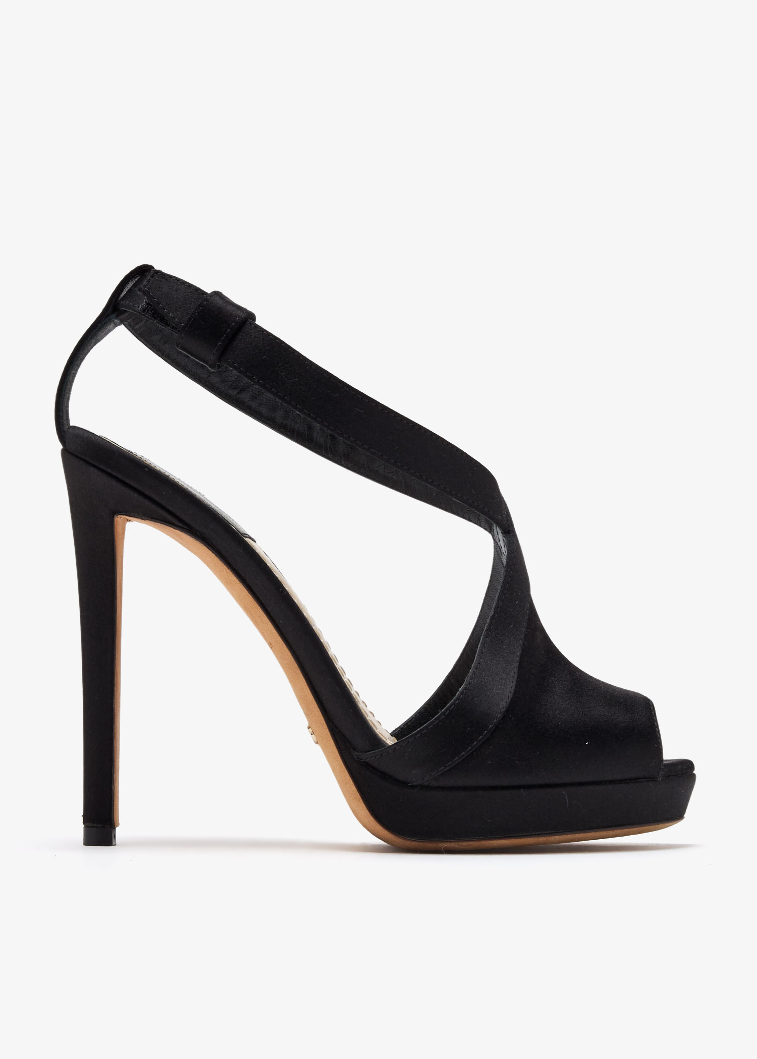 

Criss-cross strappy sandals, Black