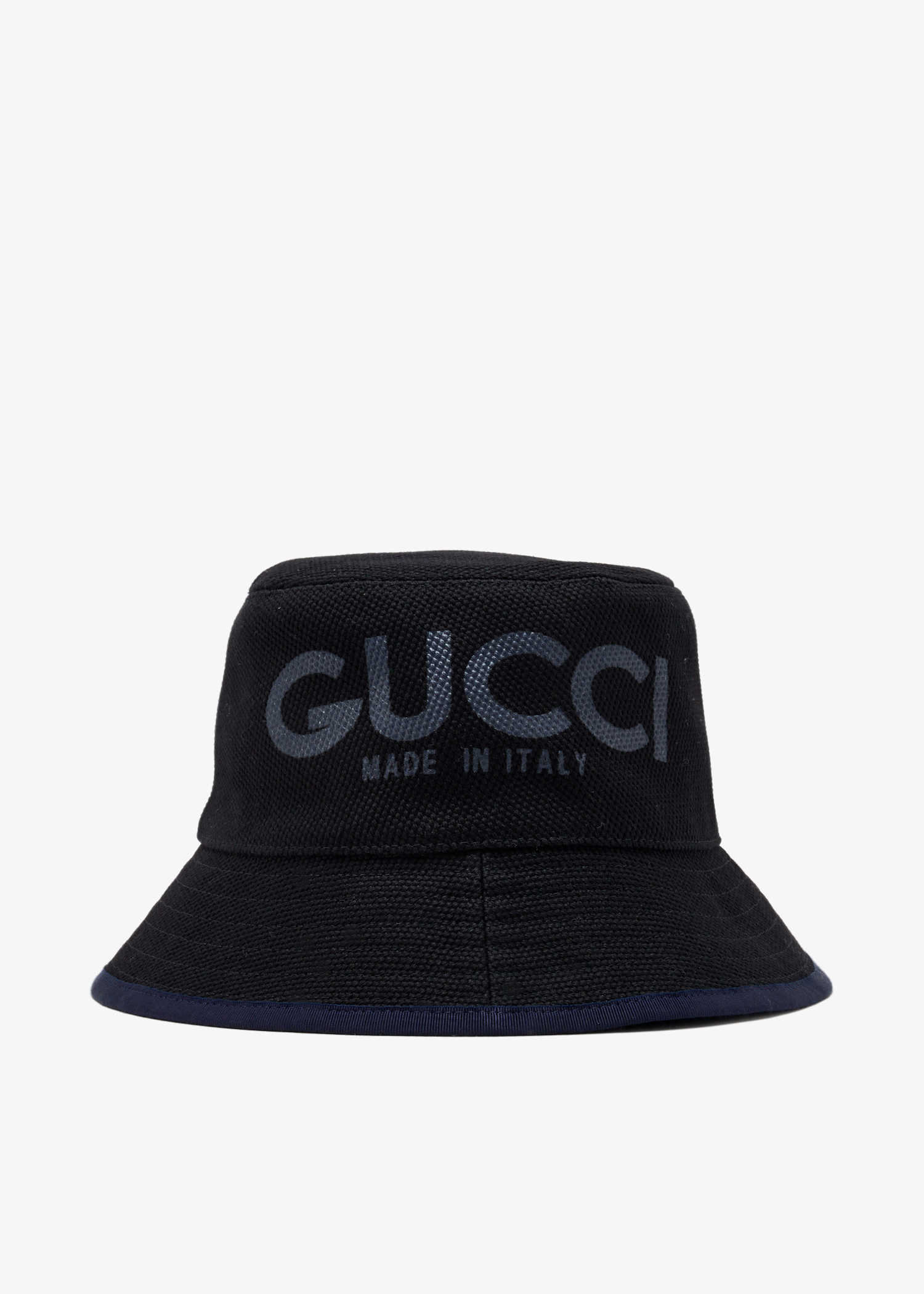 

Logo-print bucket hat, Navy