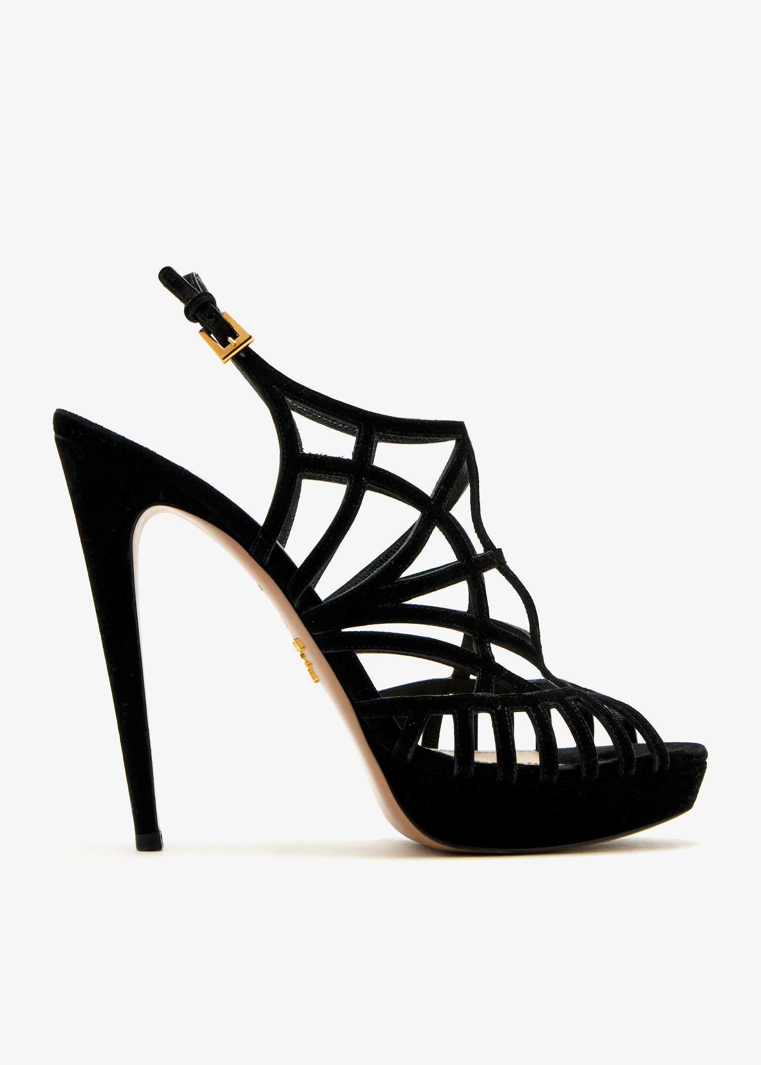 

Cut-out sandals, Black