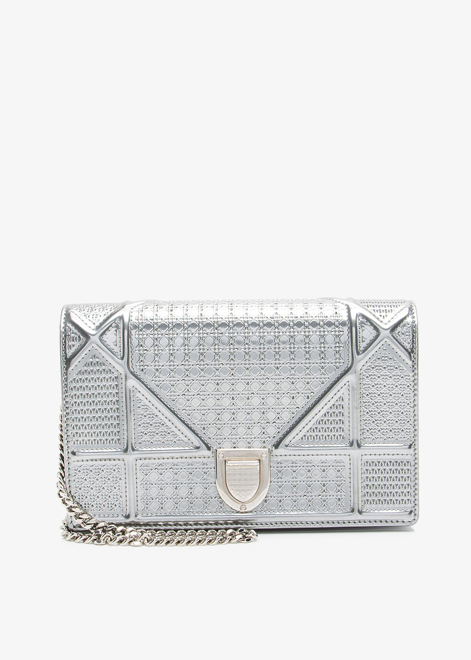 

Diorama chain wallet, Silver