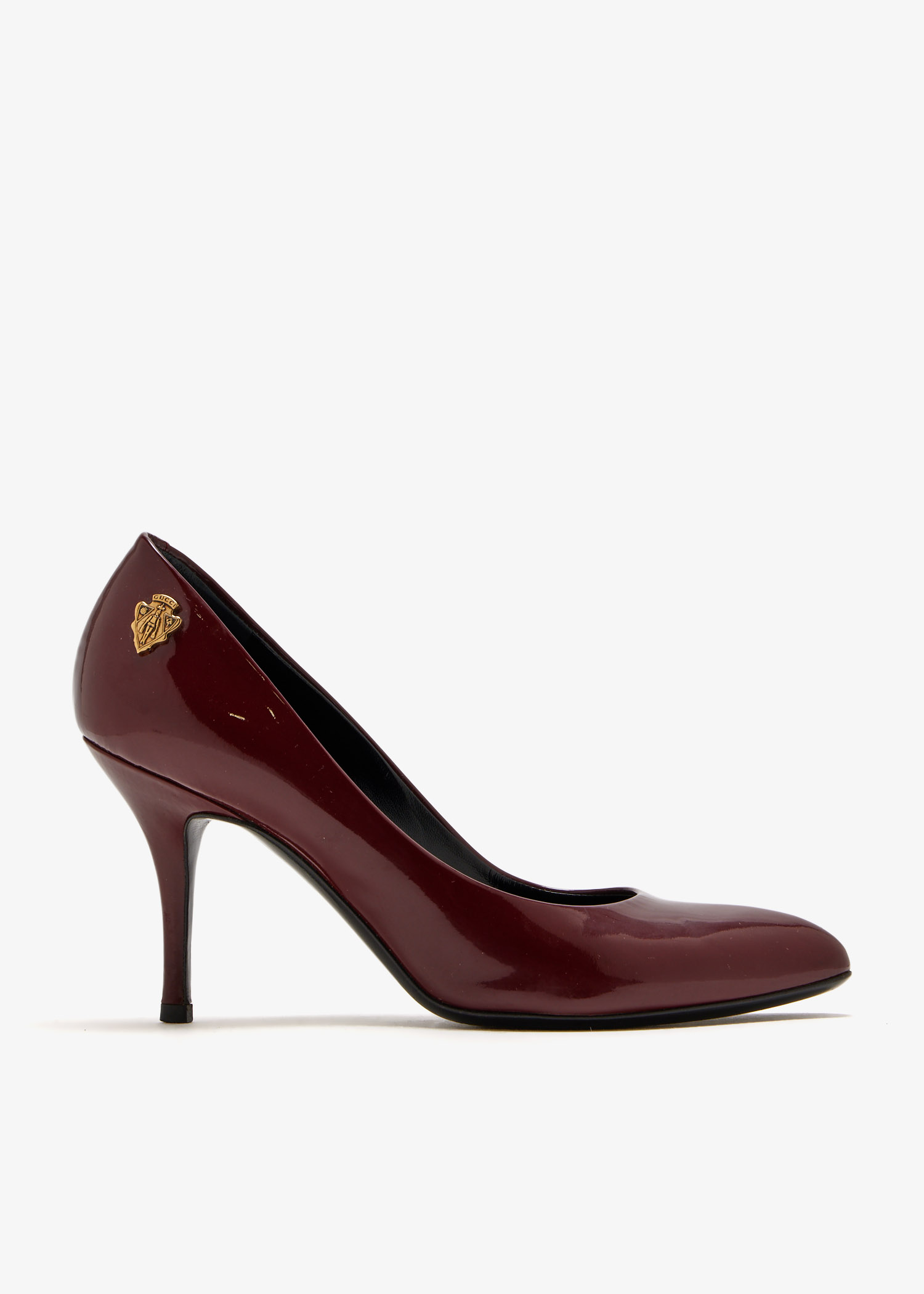 

Logo-embellished pumps, Burgundy