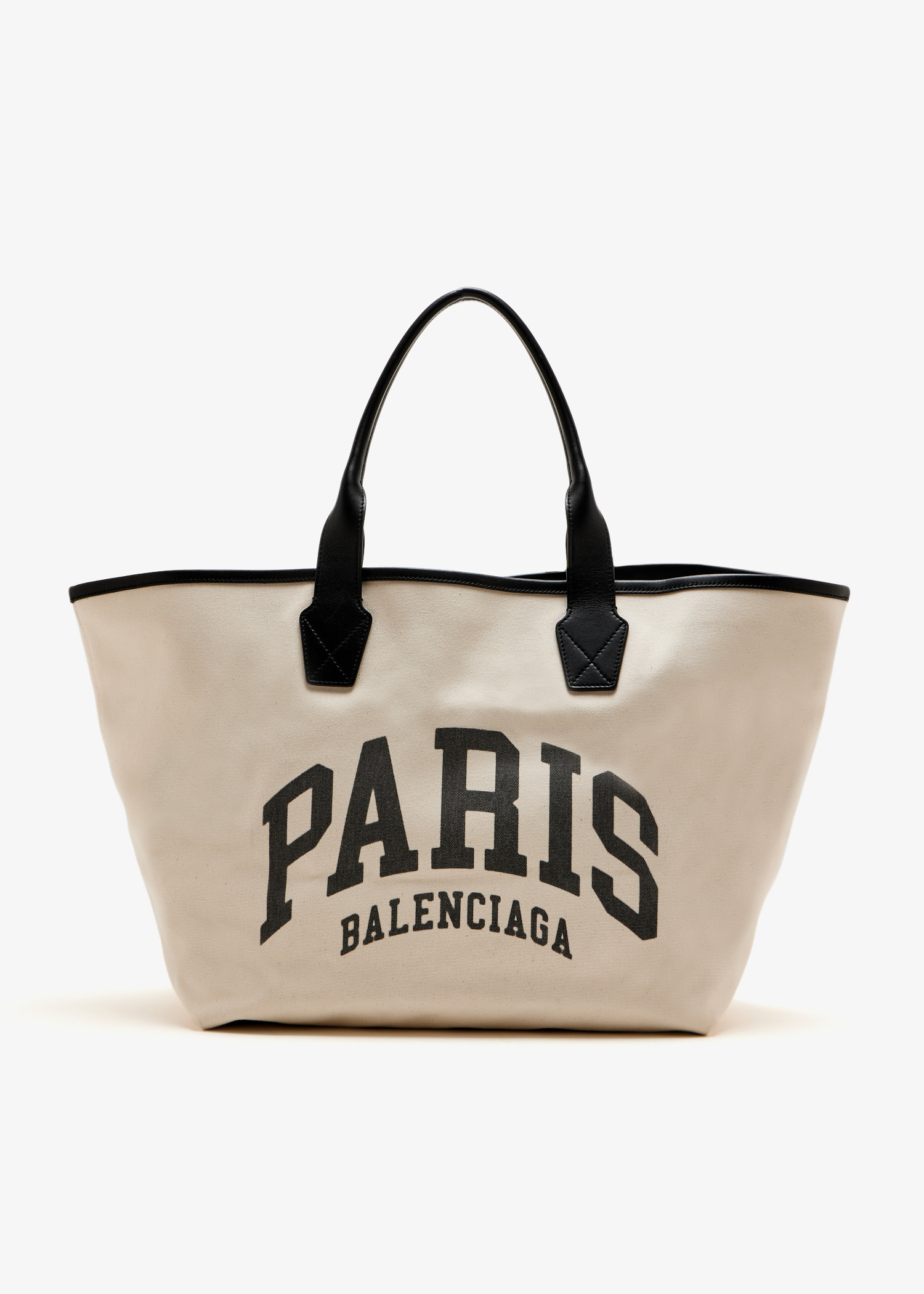 

Large Paris beach tote bag, Beige