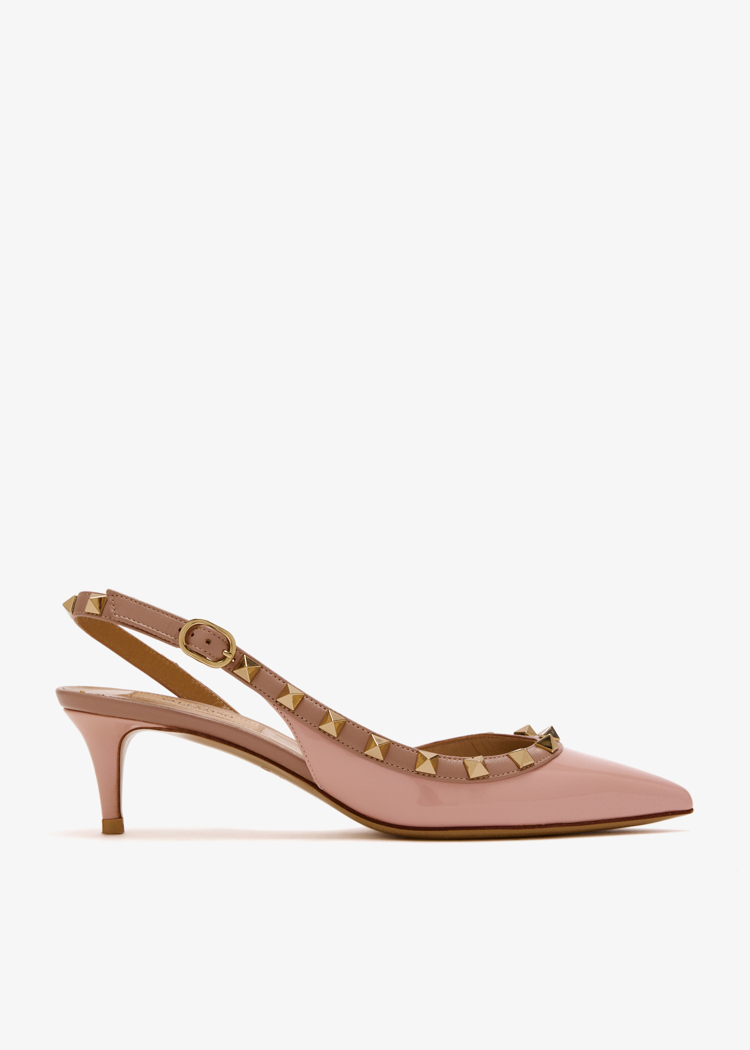

Rockstud slingback pumps, Beige