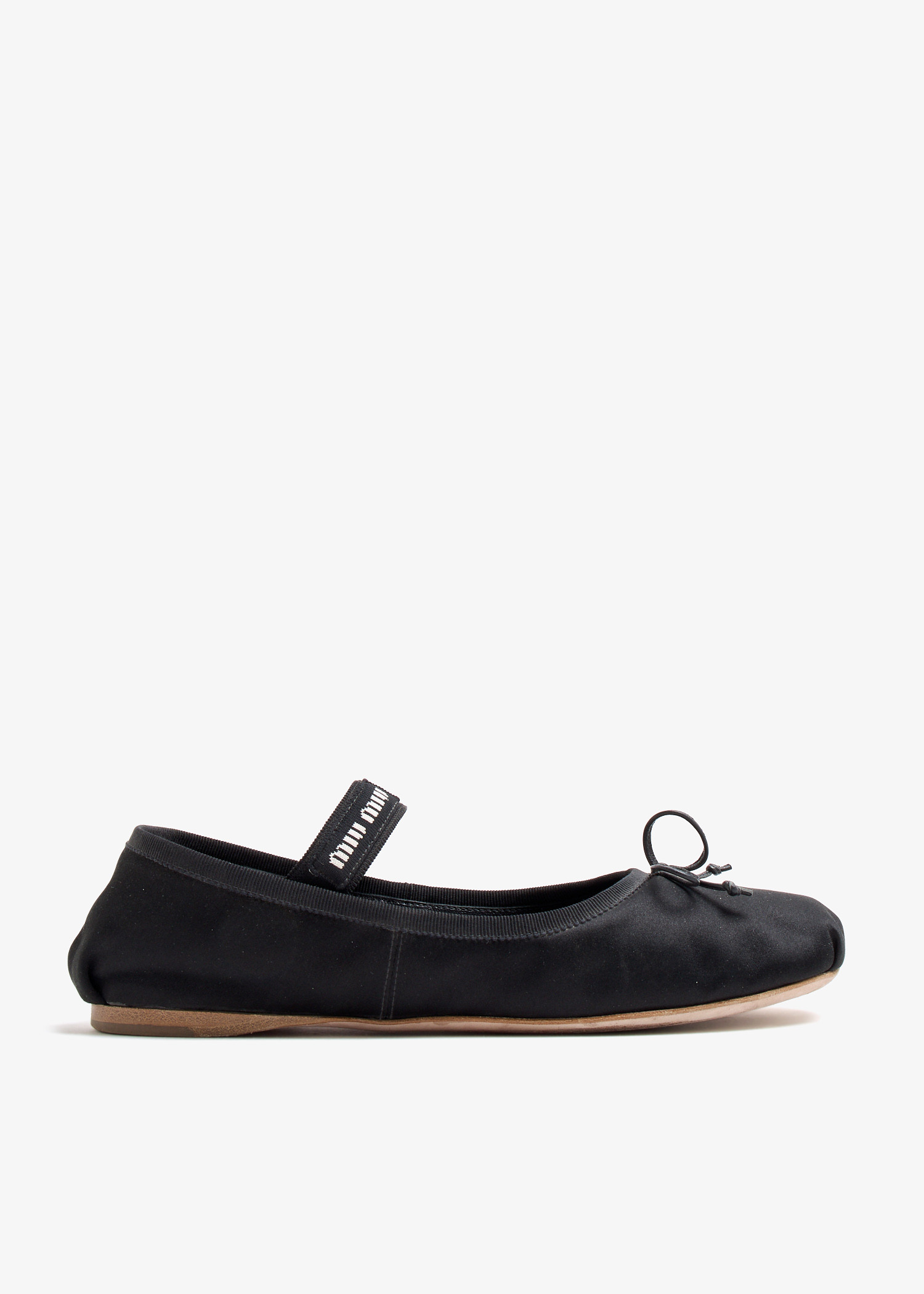 

Satin Ballerinas, Black