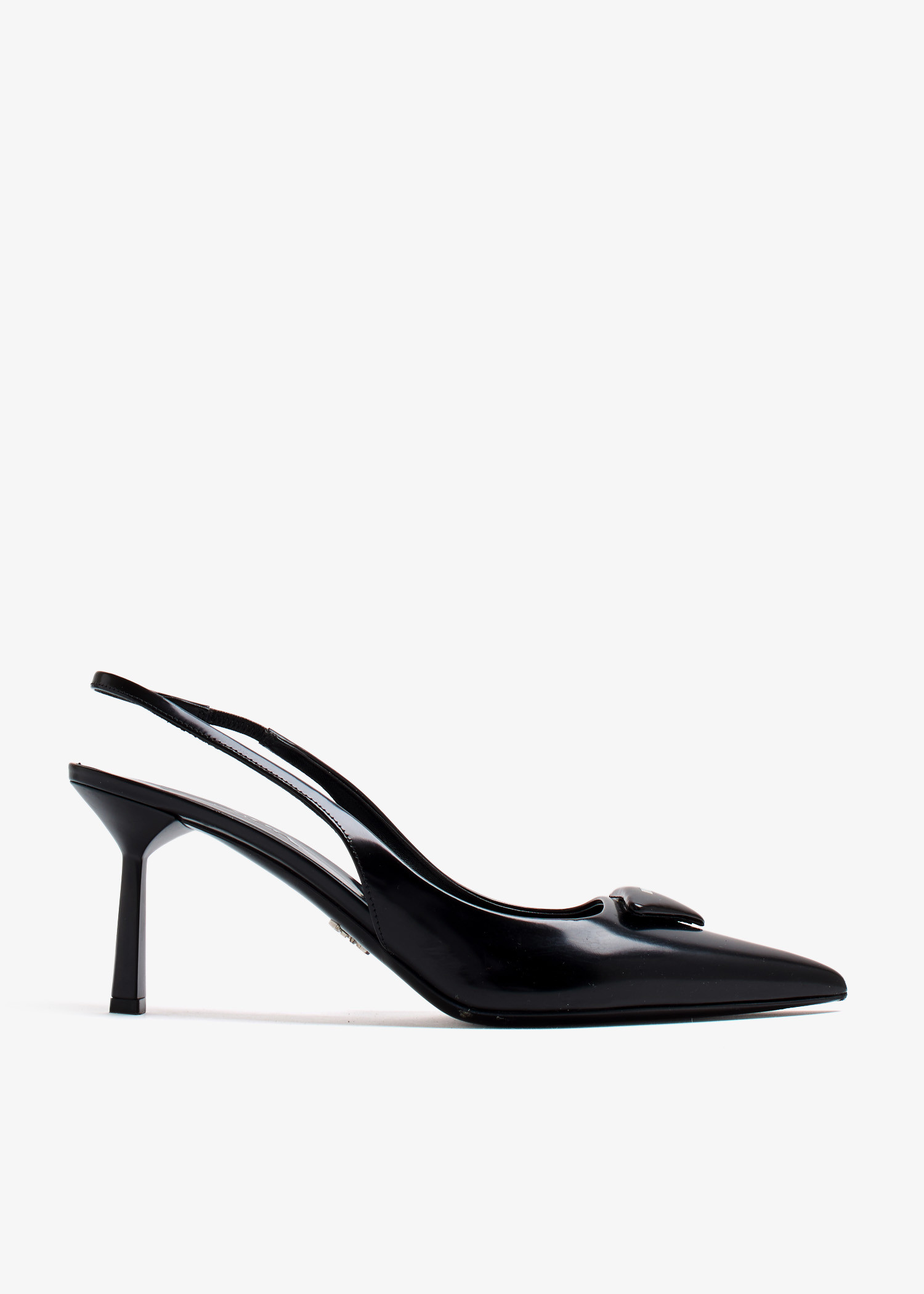 

Logo slingback pumps, Black