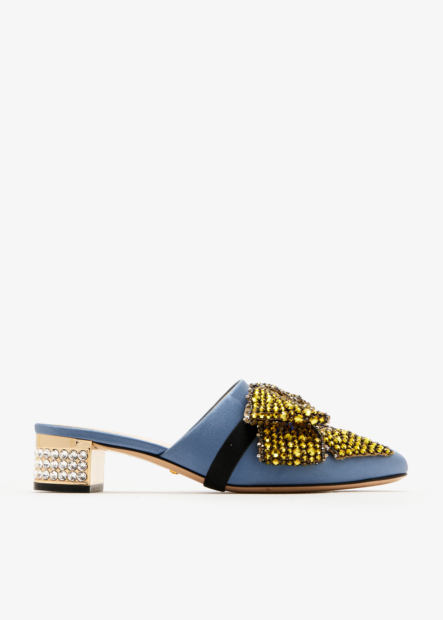 

Candy Bow-Embellished Mules, Blue
