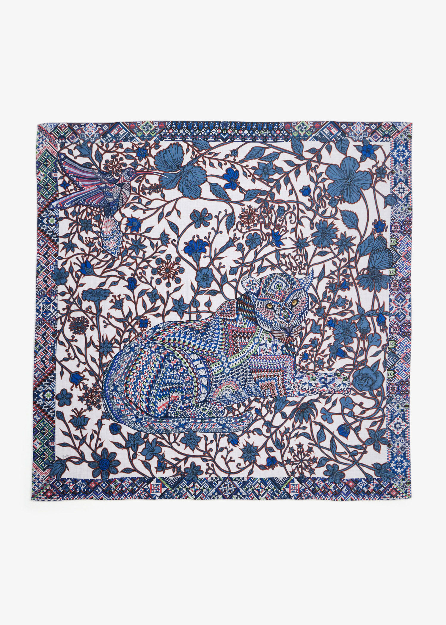 

Le Jaguar Et Le Colibri shawl, Printed