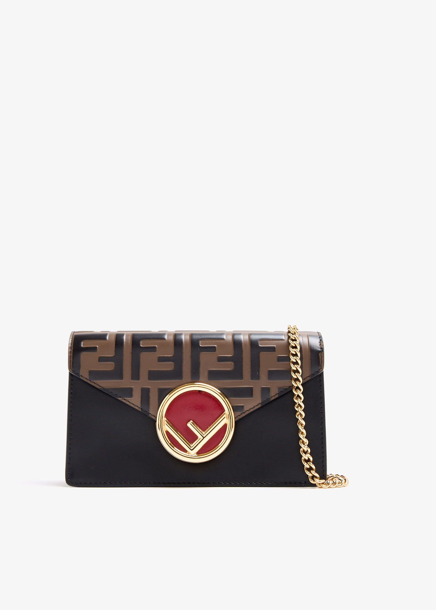 

F is Fendi envelope belt bag, Brown