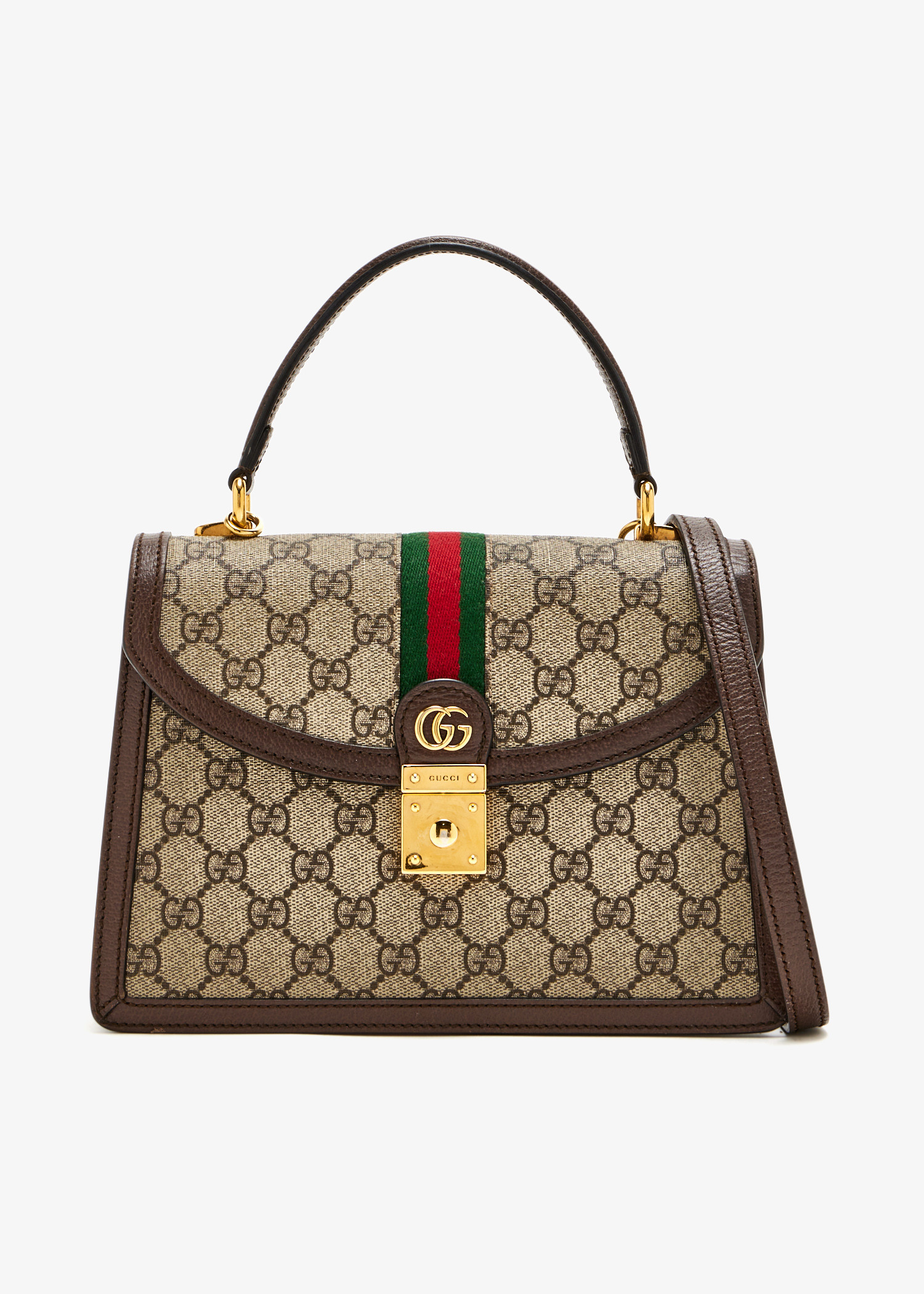 

Ophidia medium top-handle bag, Printed