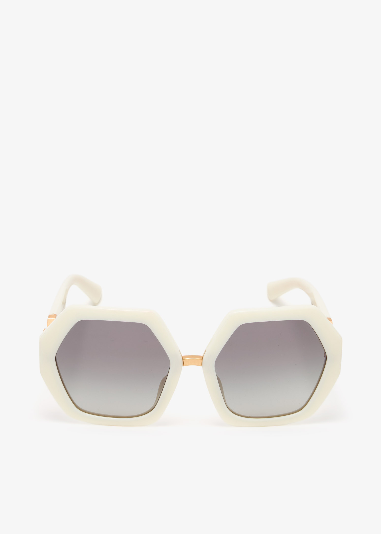 

Octagon sunglasses, White