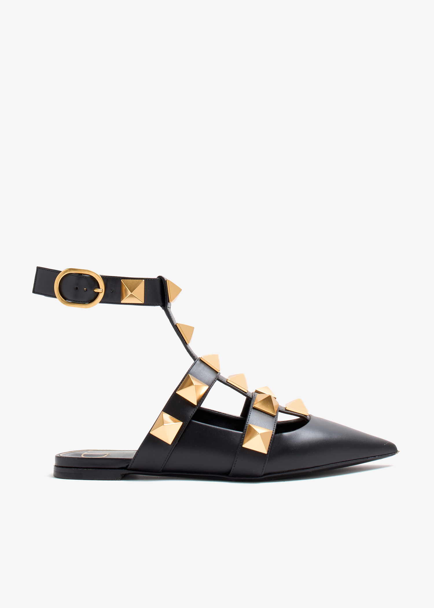 

Roman Stud flat sandals, Black