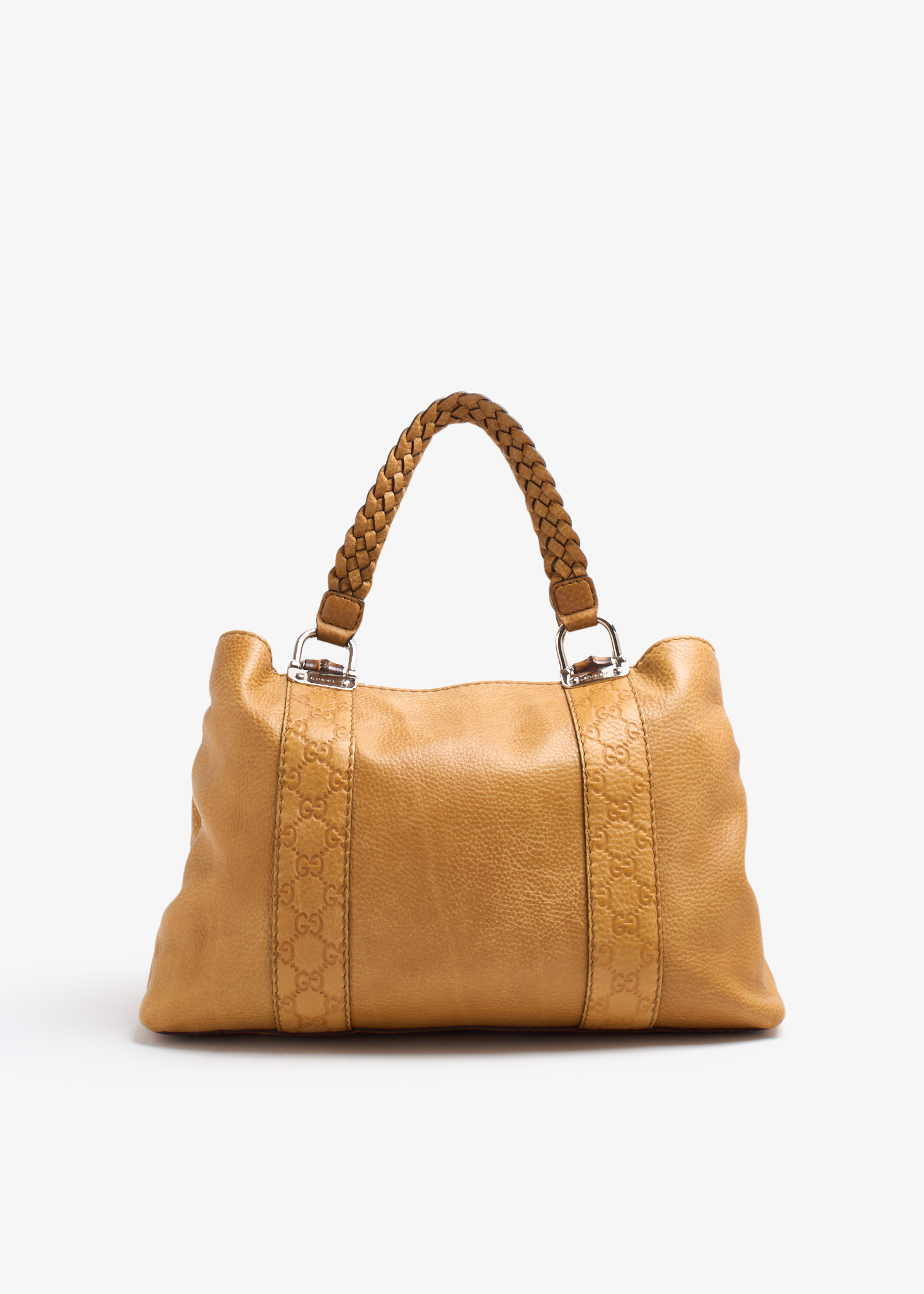 

Guccissima trimmed medium tote bag, Yellow