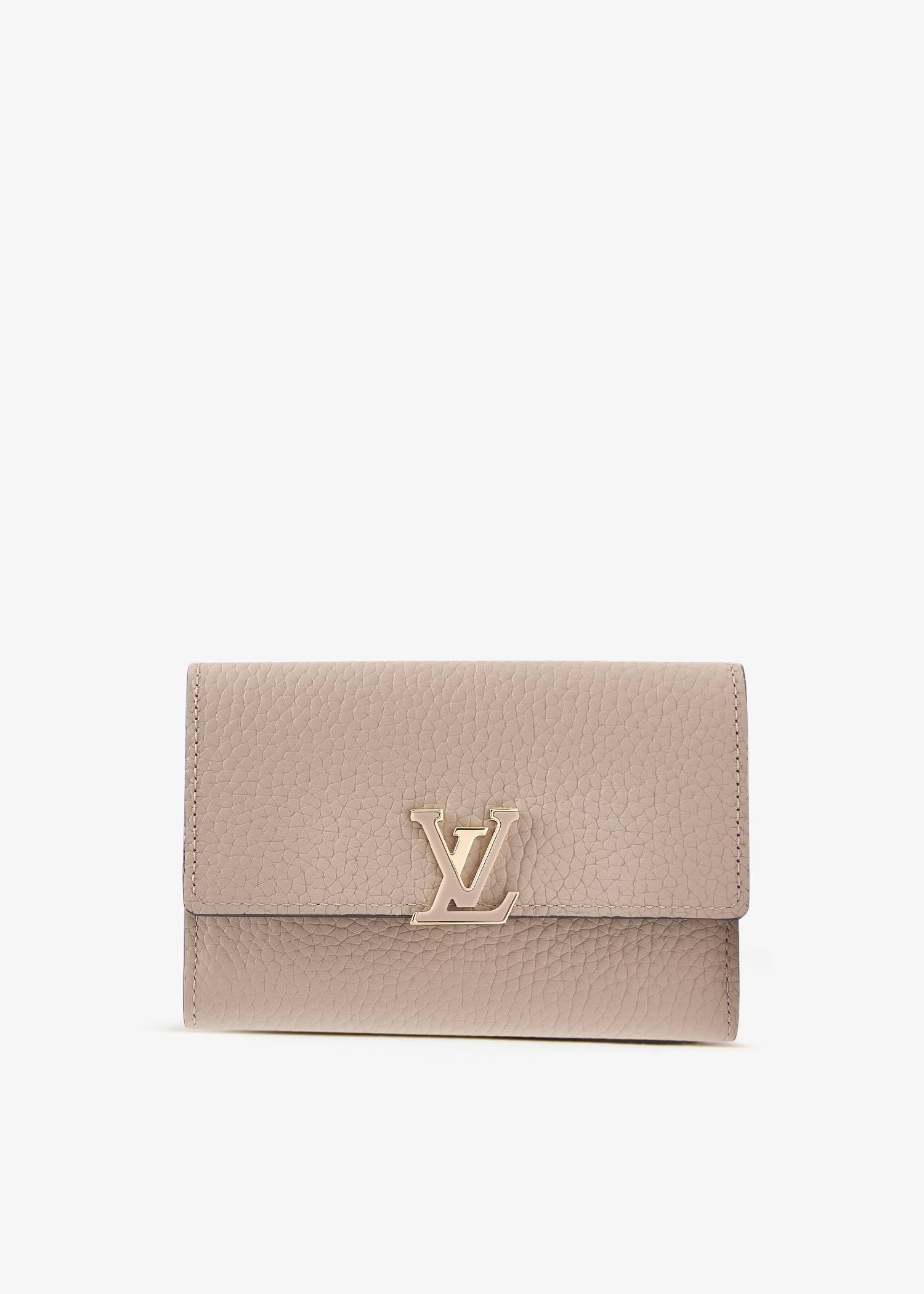 

Capucines compact wallet, Taupe