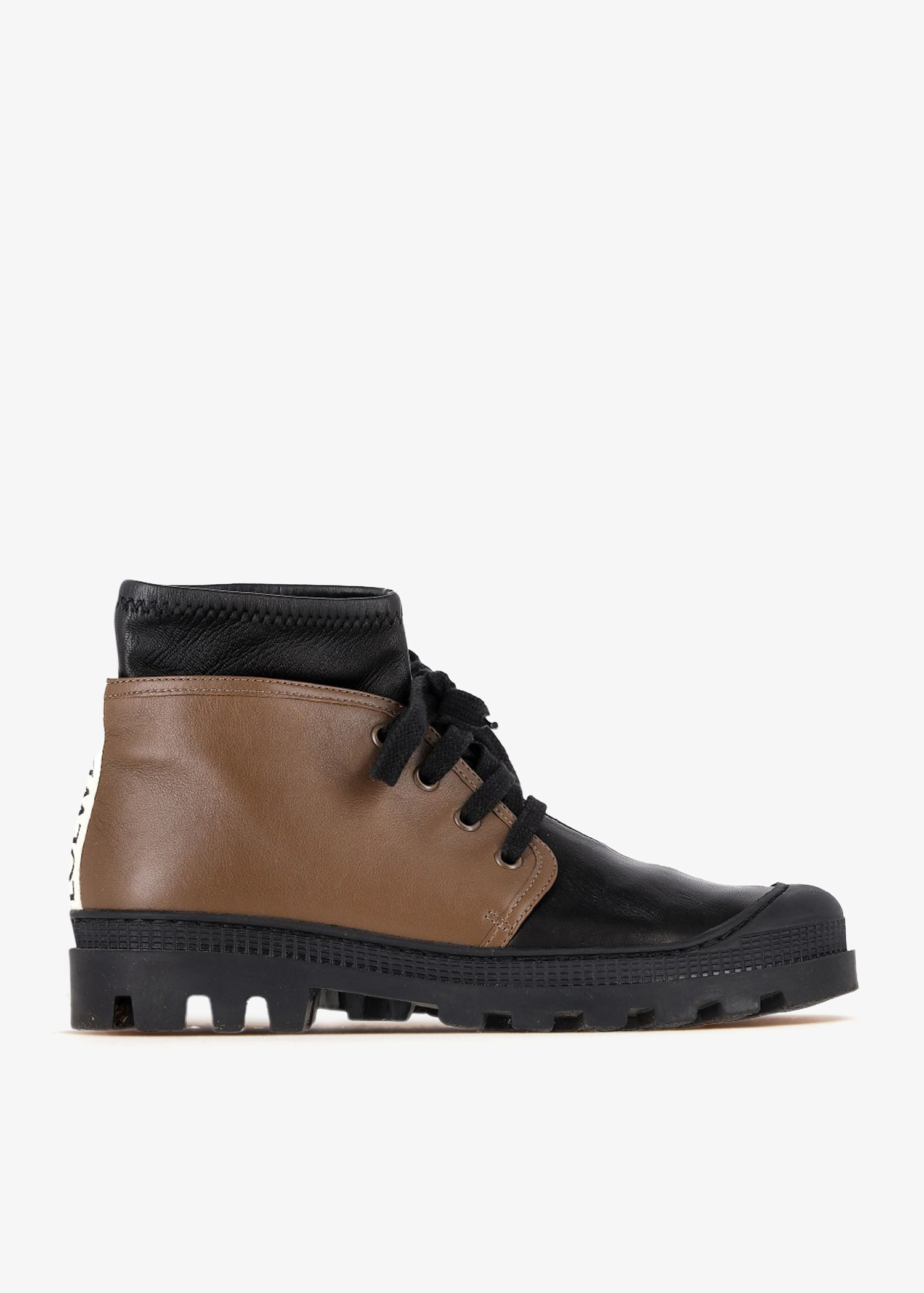 

Logo tab combat boots, Brown
