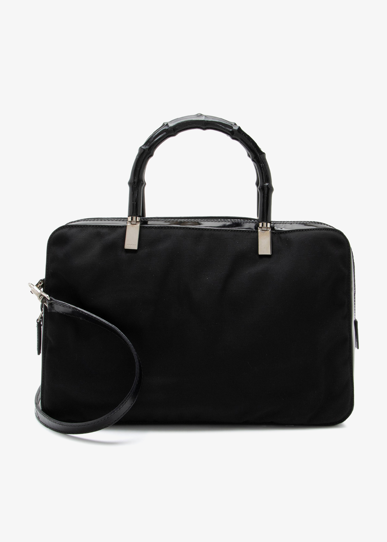 

Vintage Nylon Bamboo satchel, Black