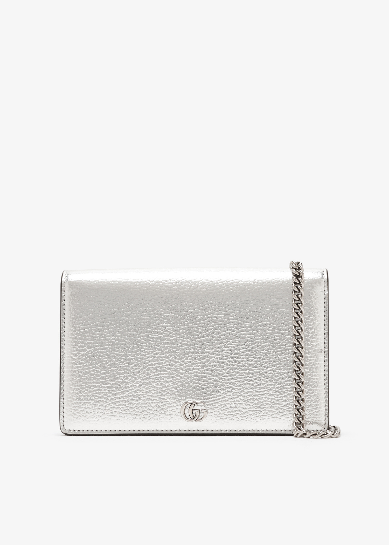 

GG Marmont mini shoulder bag, Silver