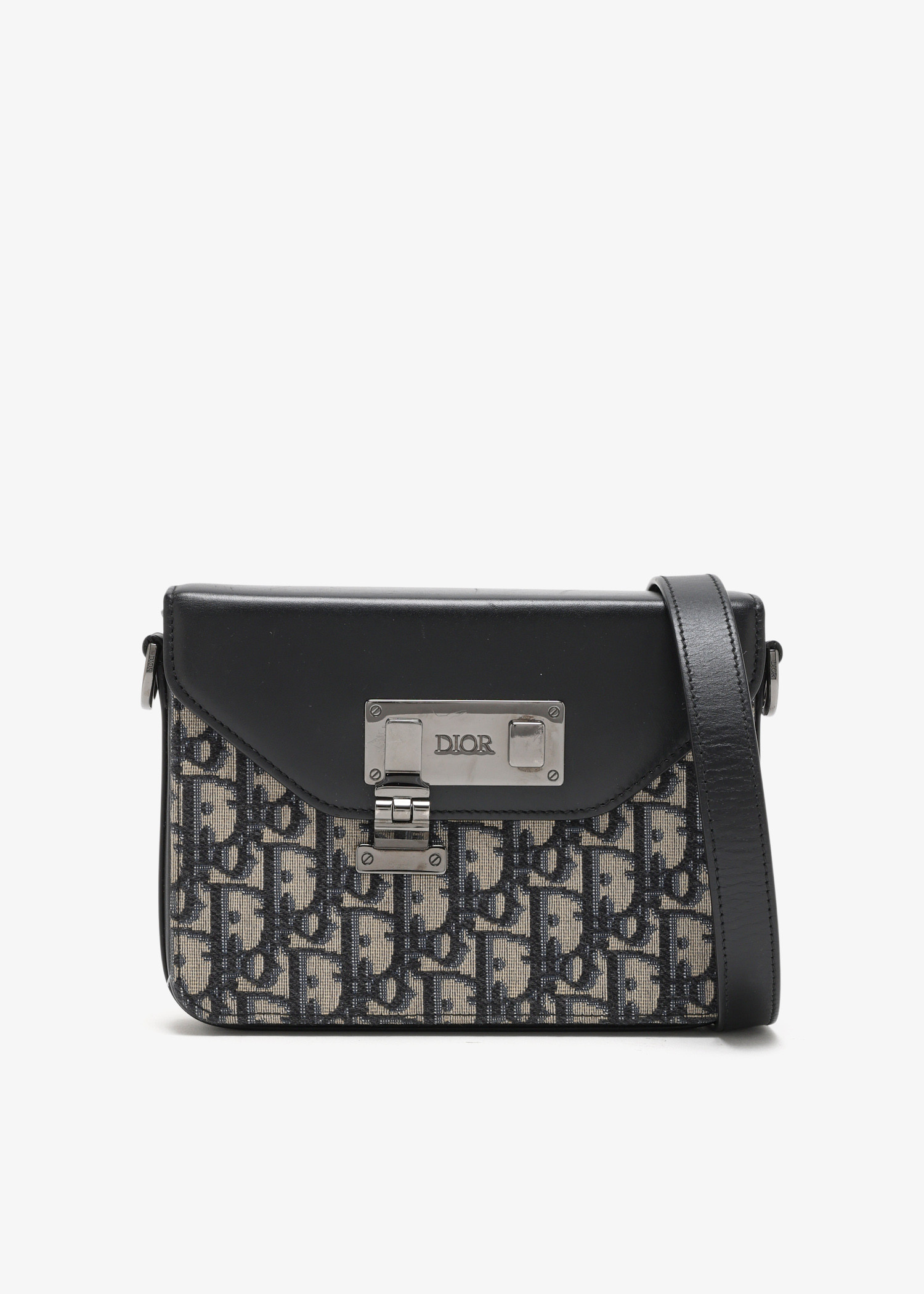 

Oblique Lock messenger bag, Black