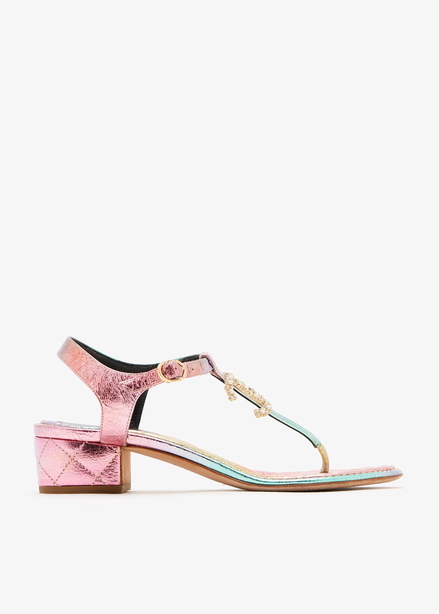

CC Pearl thong sandals, Multicolored
