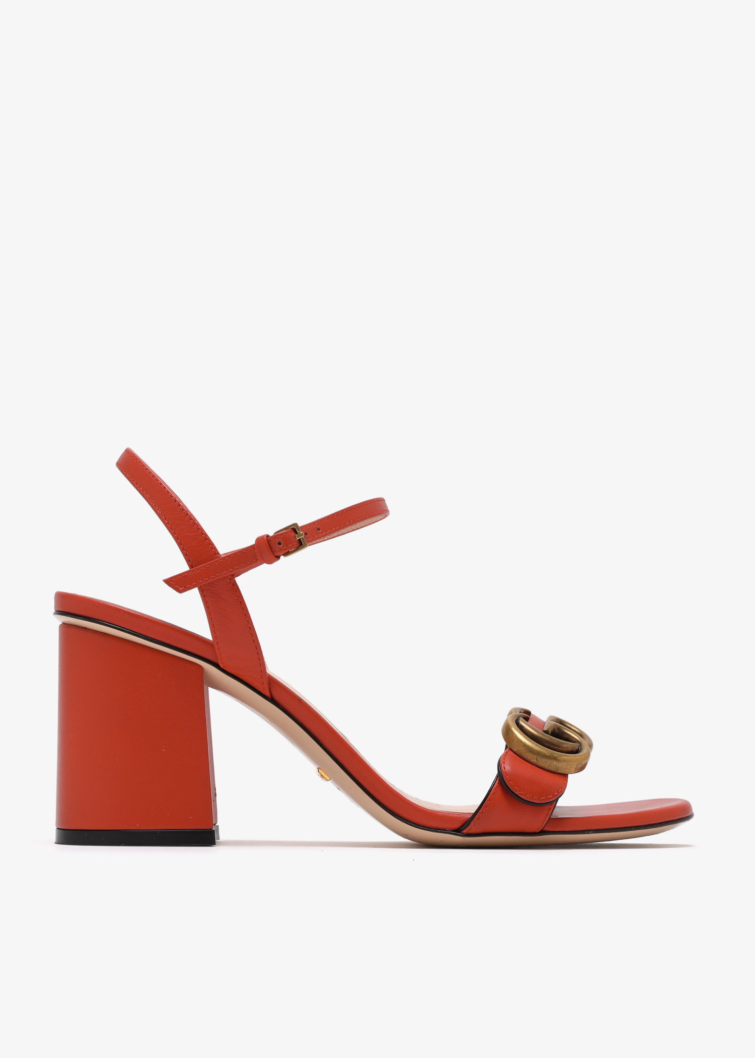 

GG Marmont sandals, Orange