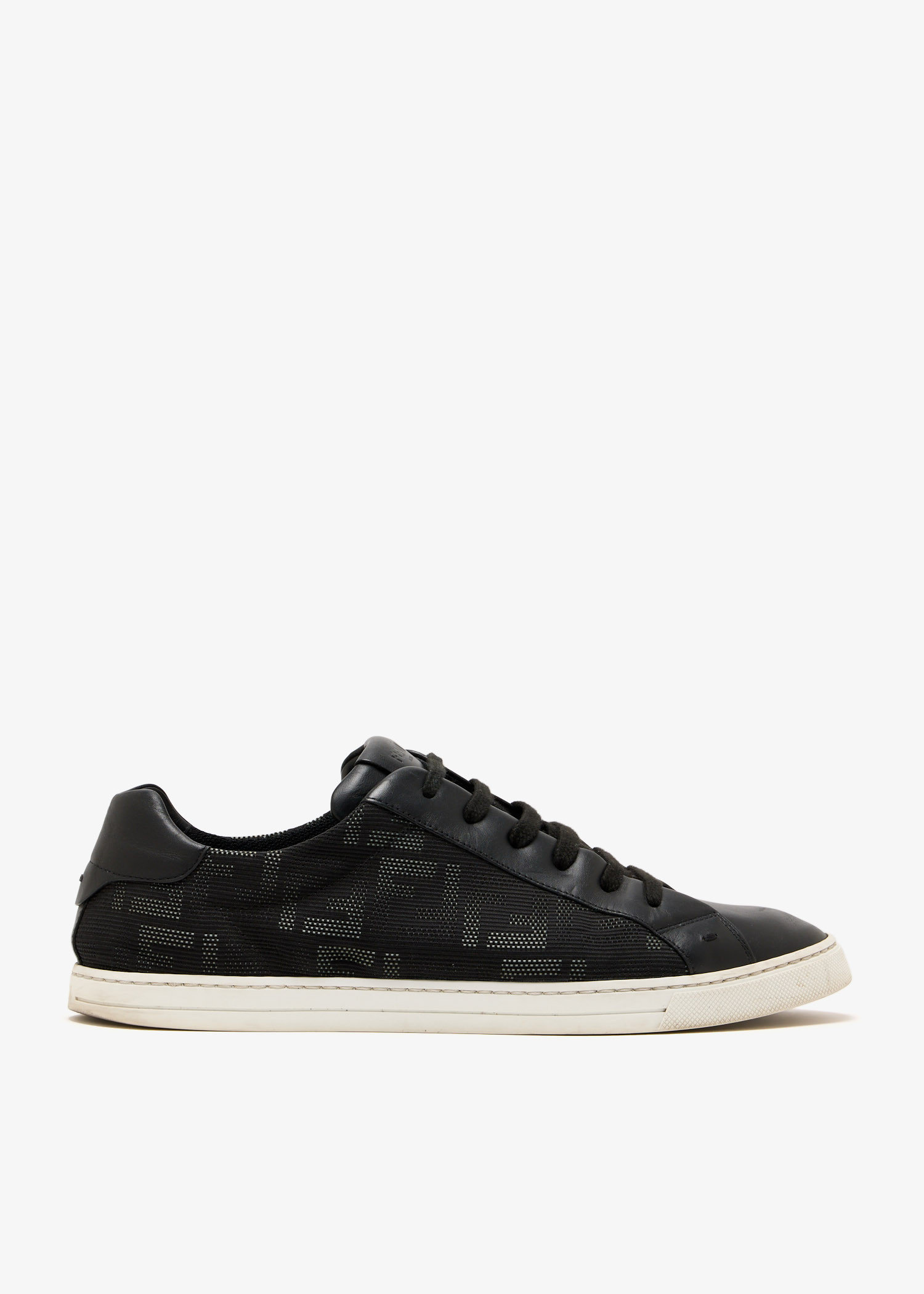 

Monogram-pattern sneakers, Black