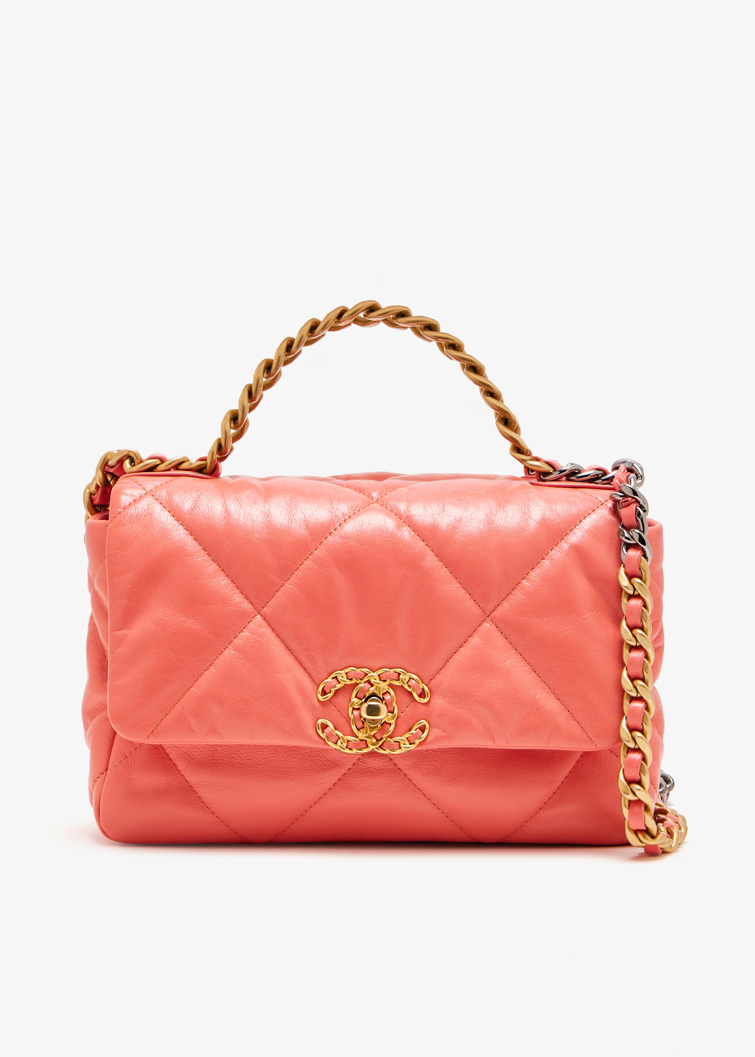 

Chanel 19 shoulder bag, Orange