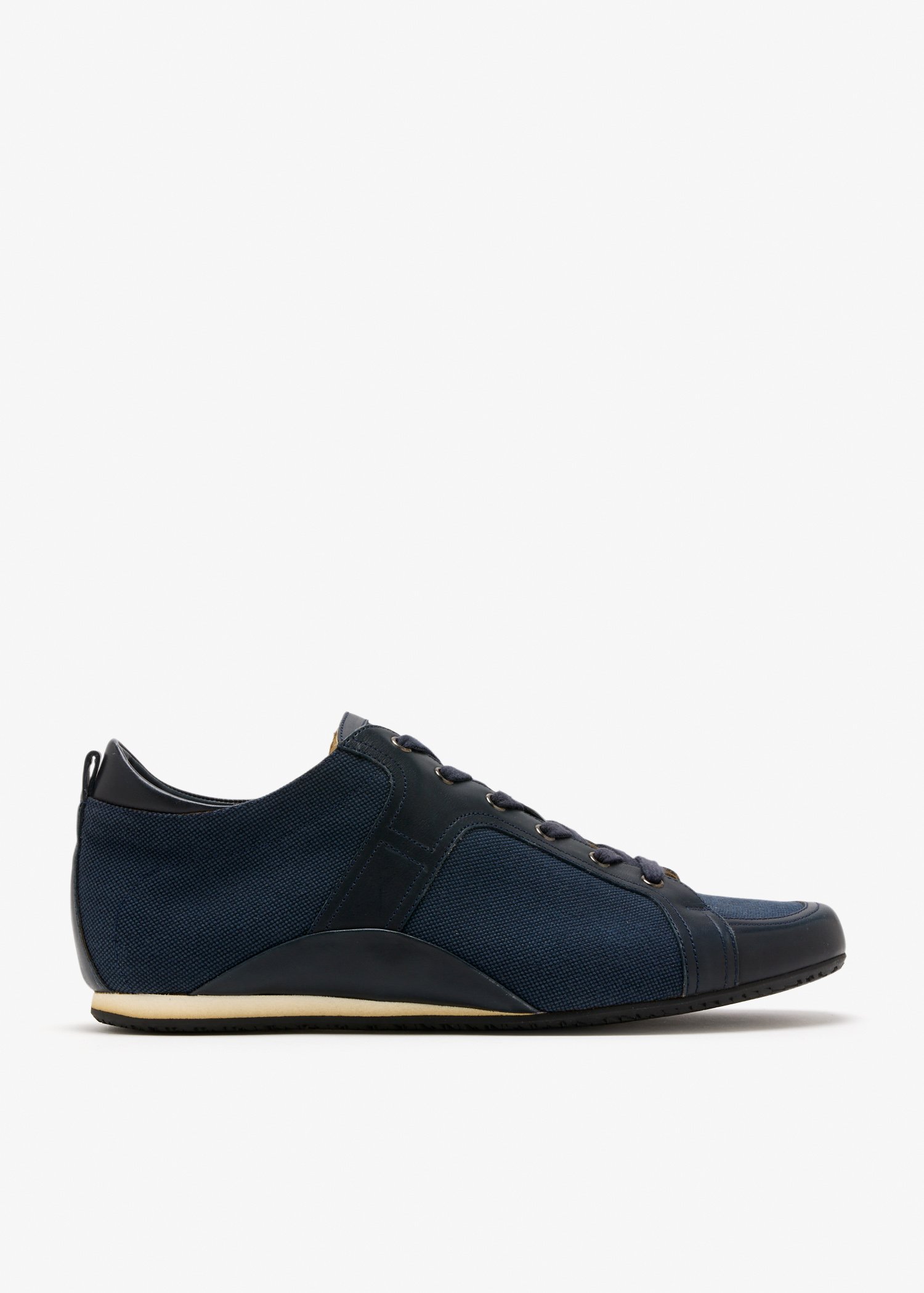 

Panelled low-top sneakers, Navy
