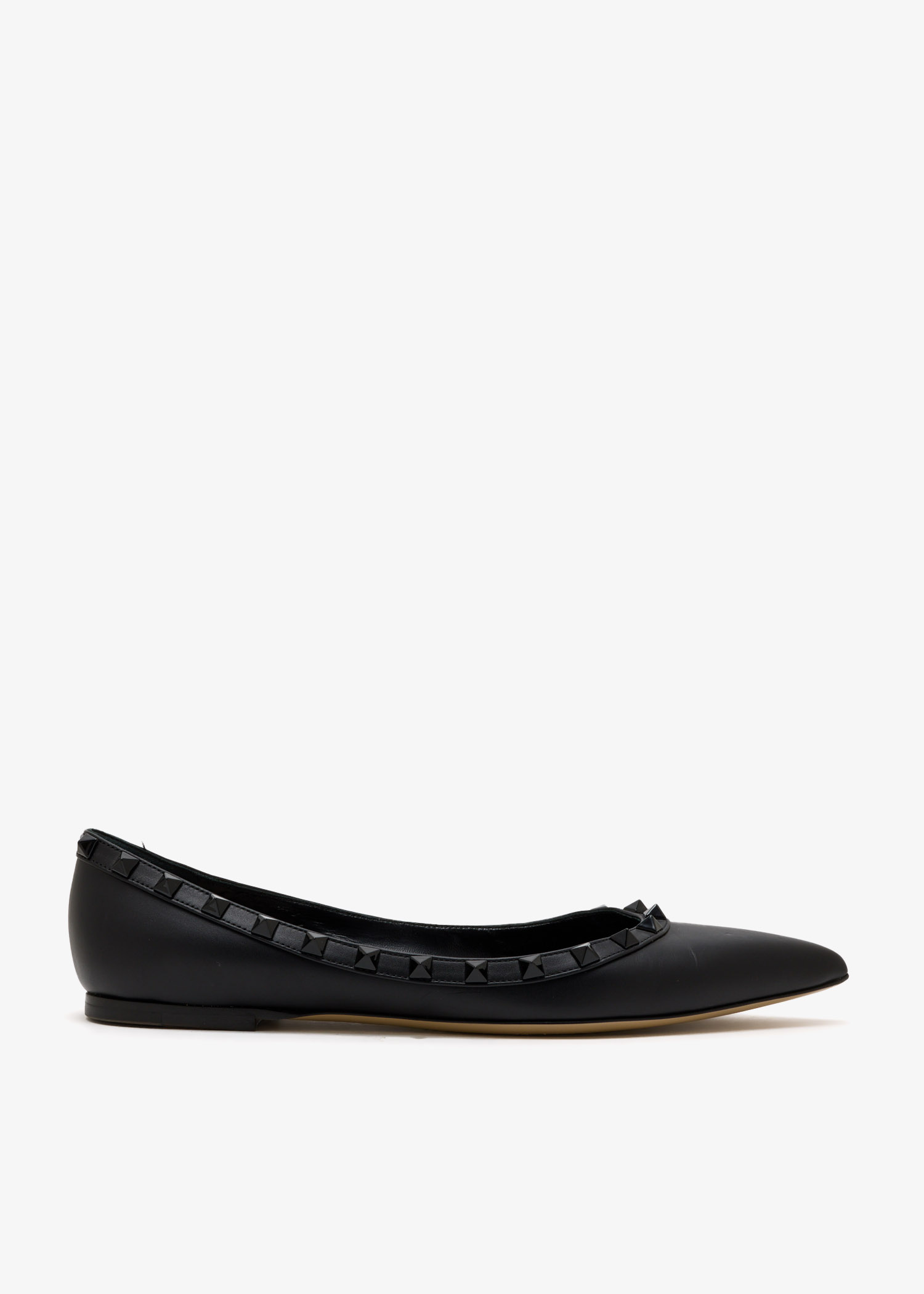 

Rockstud ballerinas, Black