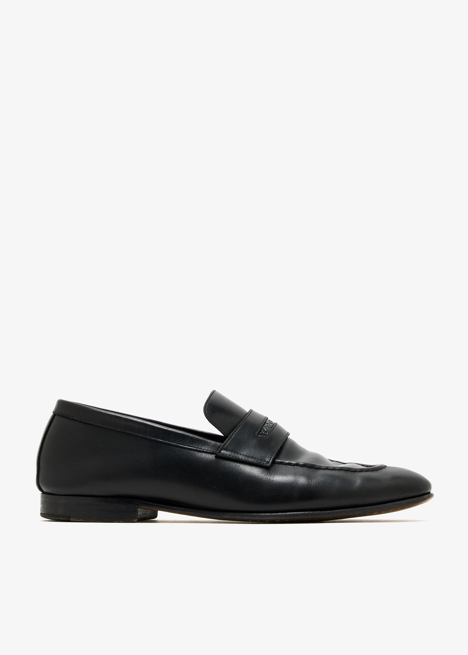 

Leather penny loafers, Black