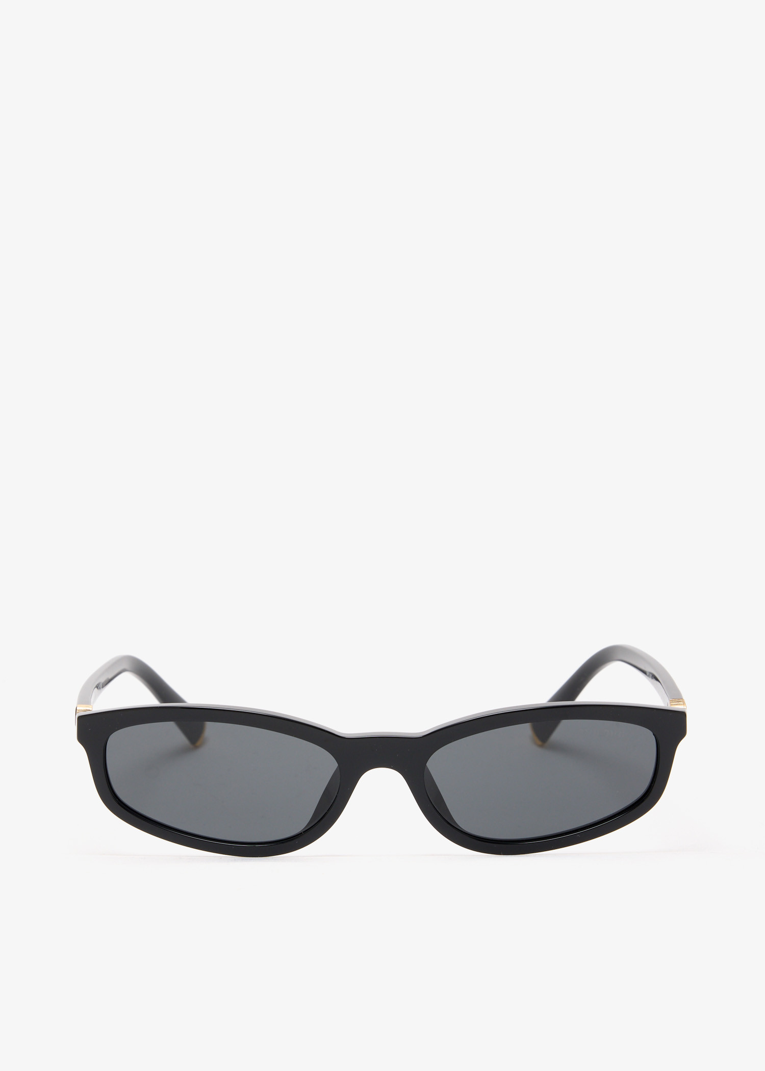 

Oval-framed sunglasses, Black