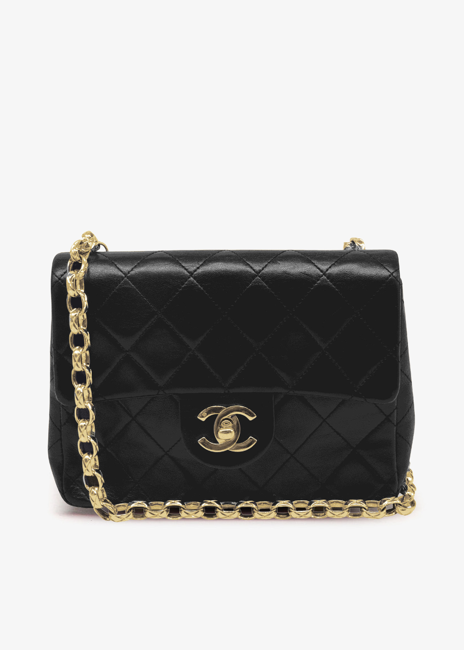 

Square Mini Flap bag, Black