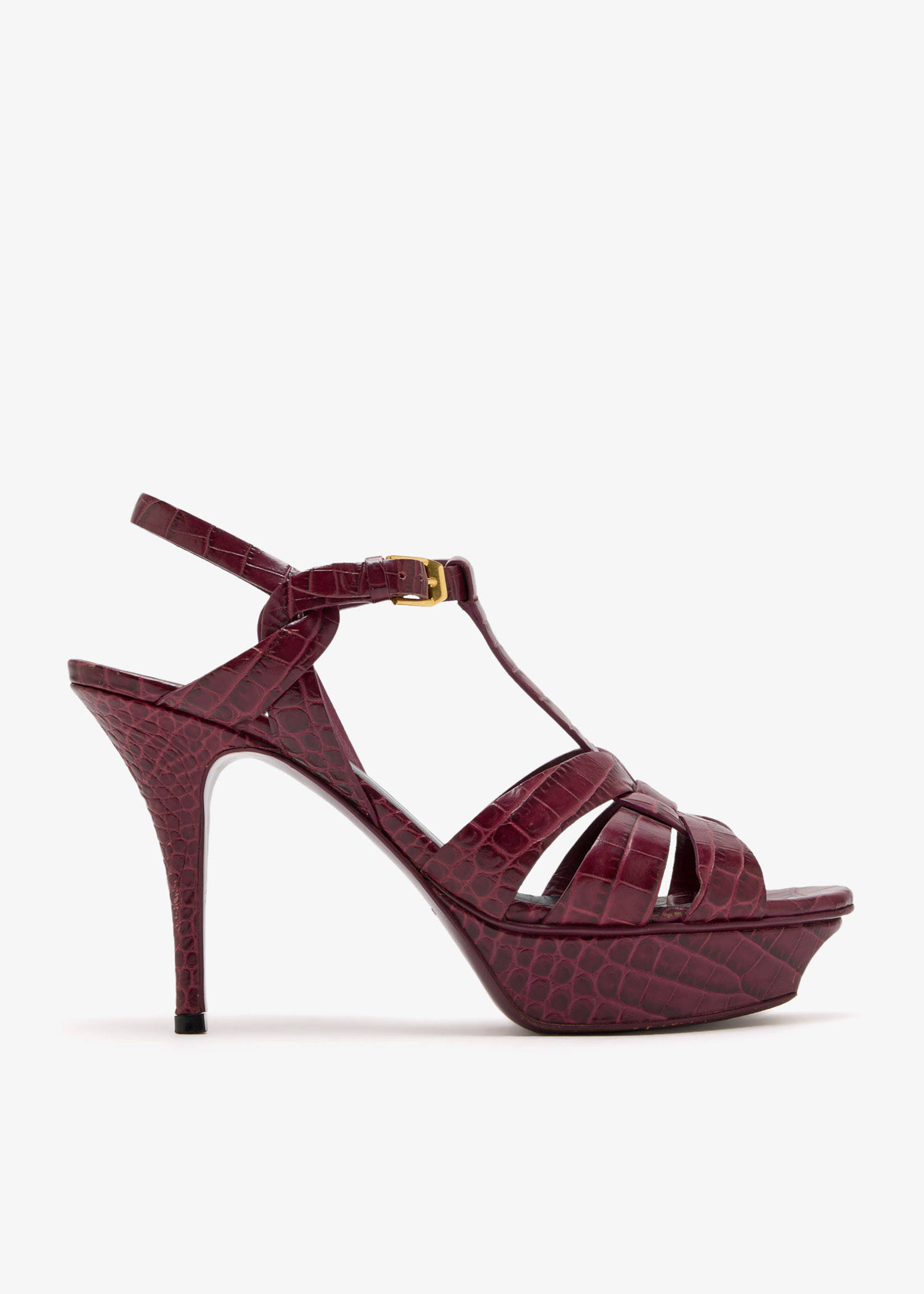 

Tribute platform sandals, Burgundy