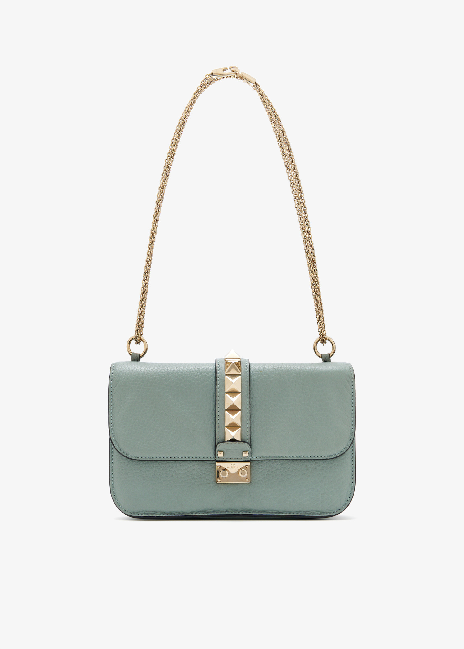 

Rockstud Glam Lock medium shoulder bag, Blue