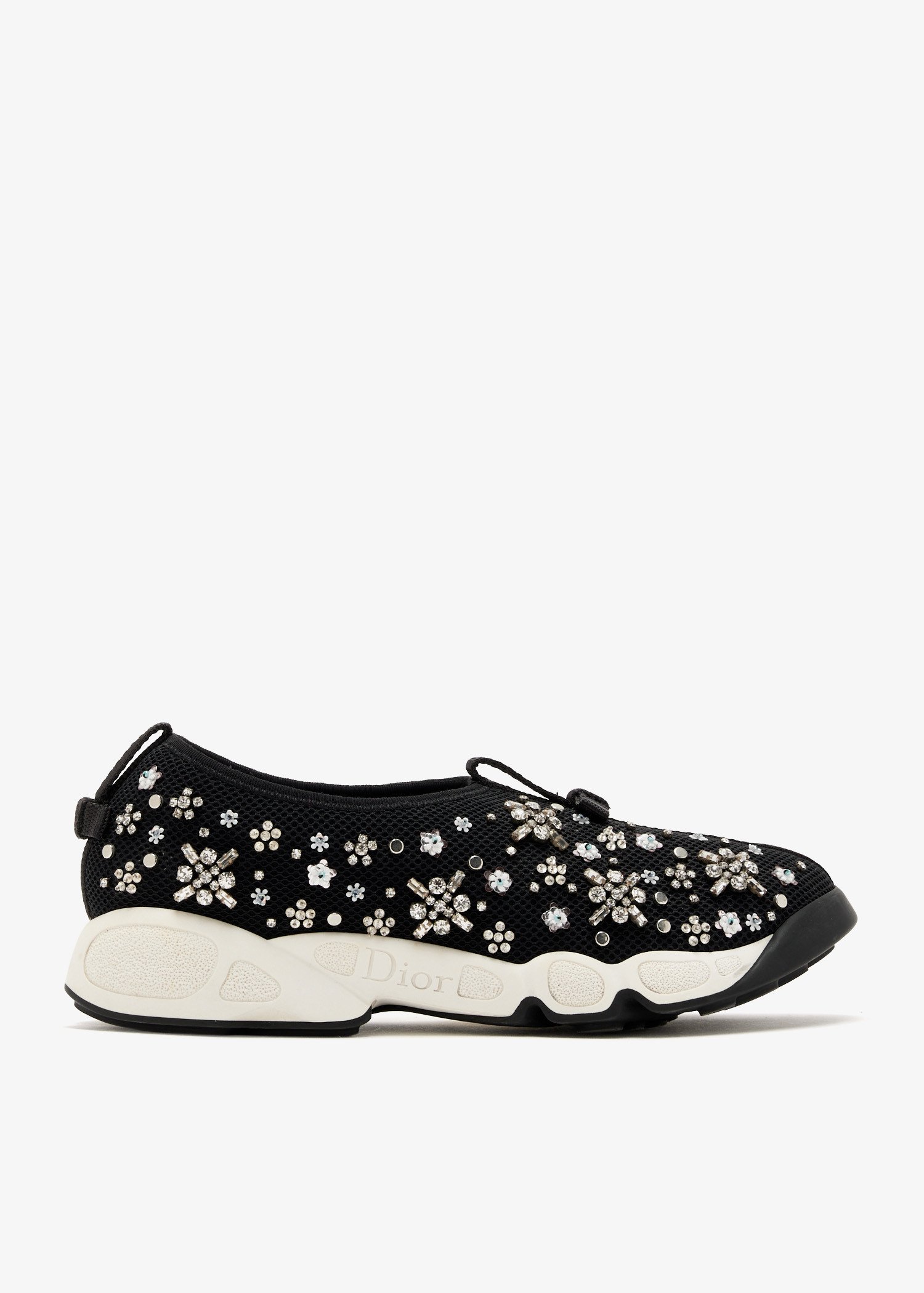 

Fusion embellished sneakers, Black