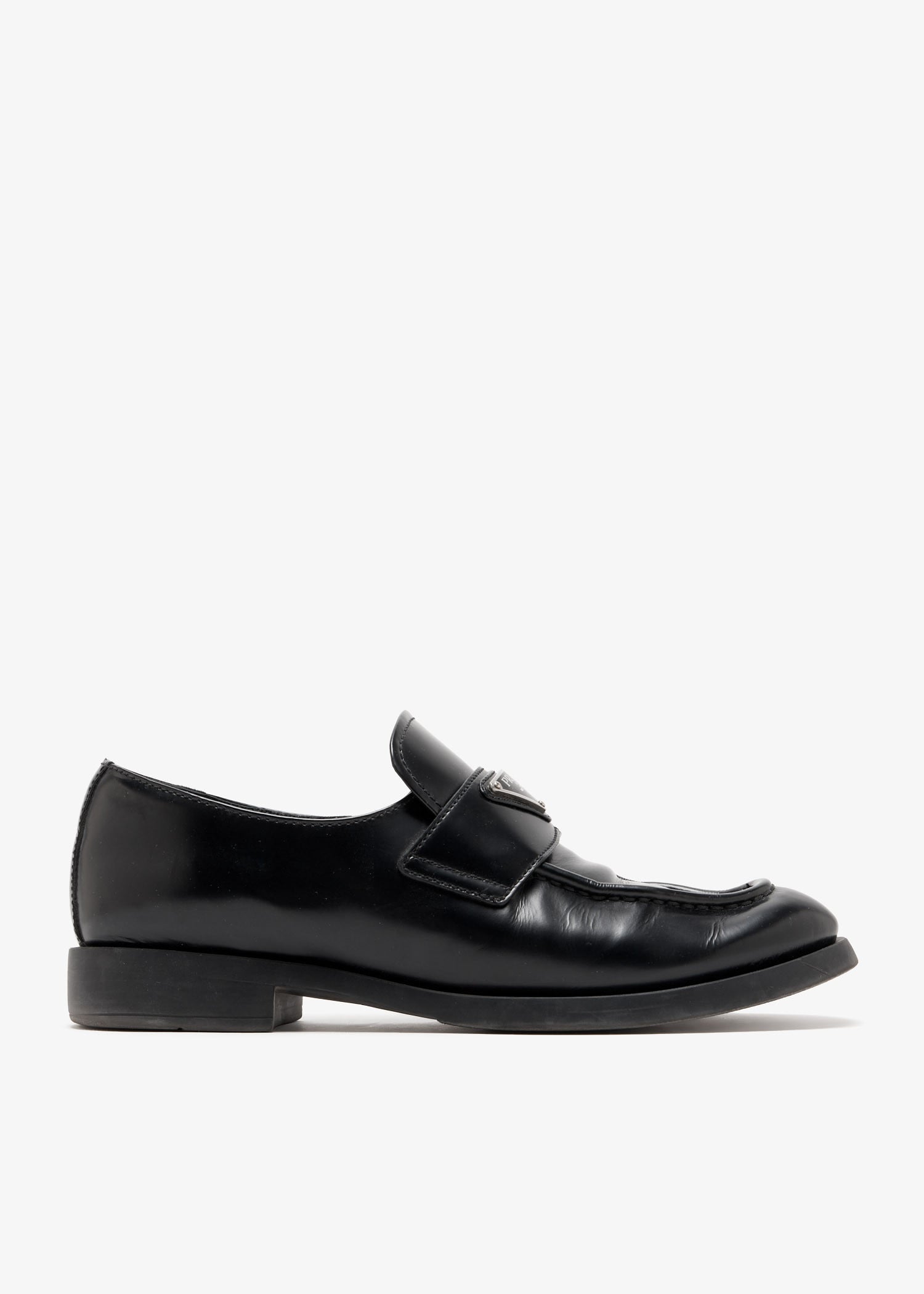 

Logo loafers, Black