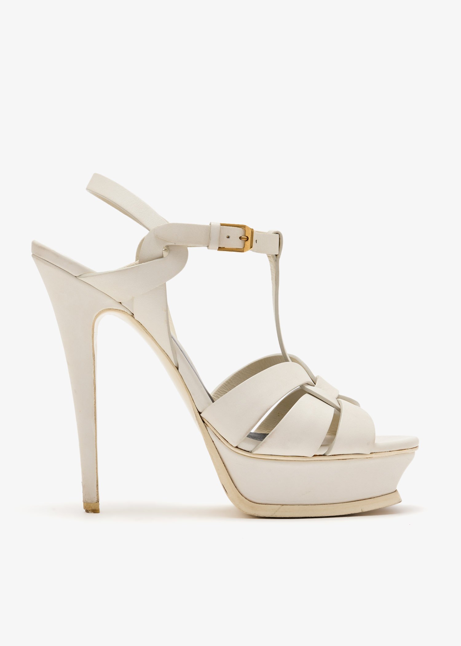 

Tribute platform sandals, White