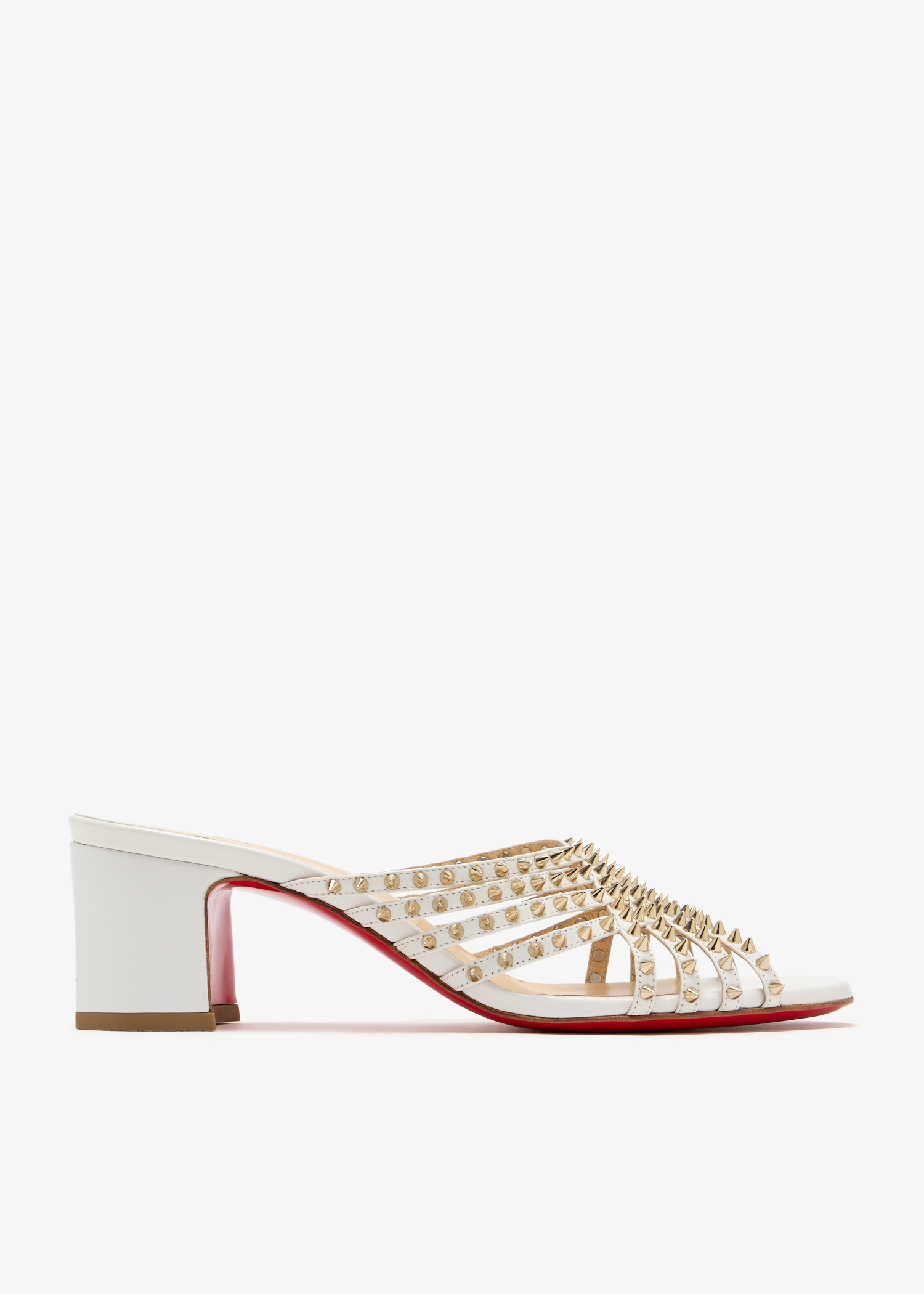 

Marthaspike 55 mules, White